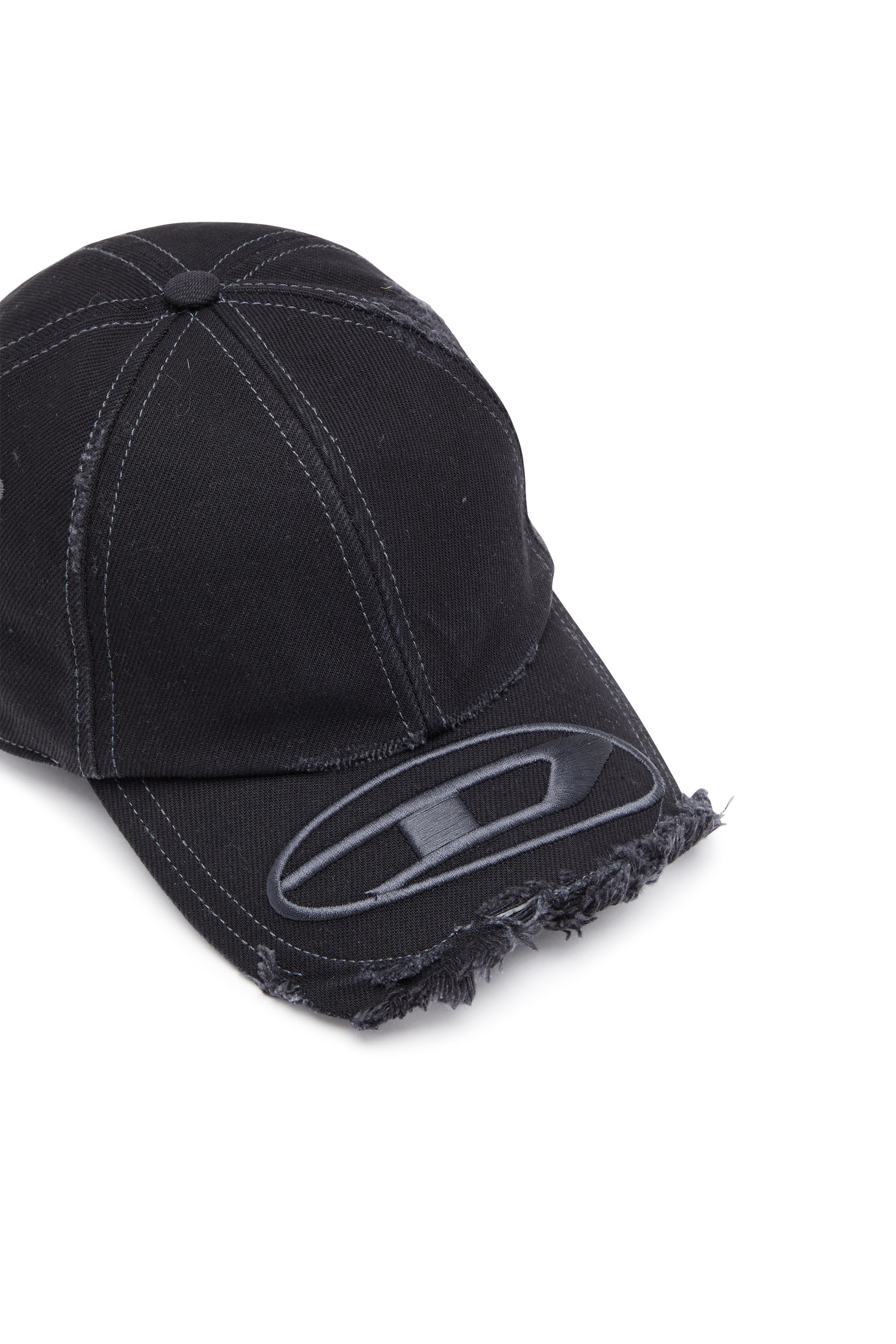 Diesel - C-JARL, Male's Baseball cap with embroidered peak in White - 3