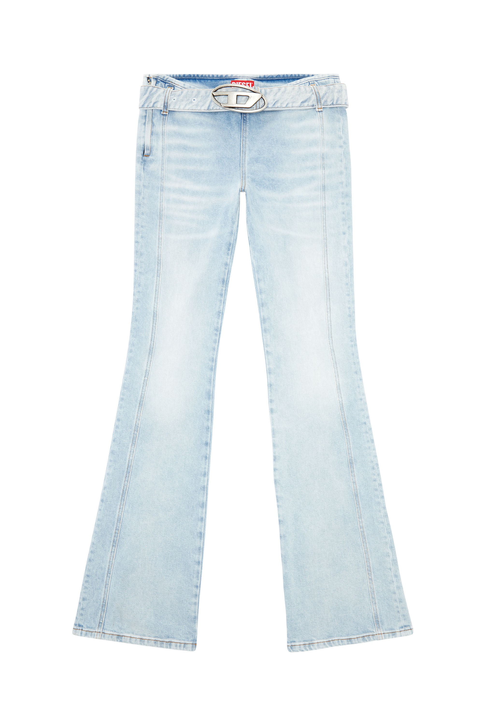 Diesel - Bootcut Jeans D-Ebbybelt 0JGAA Femme, Bleu Clair - Image 2