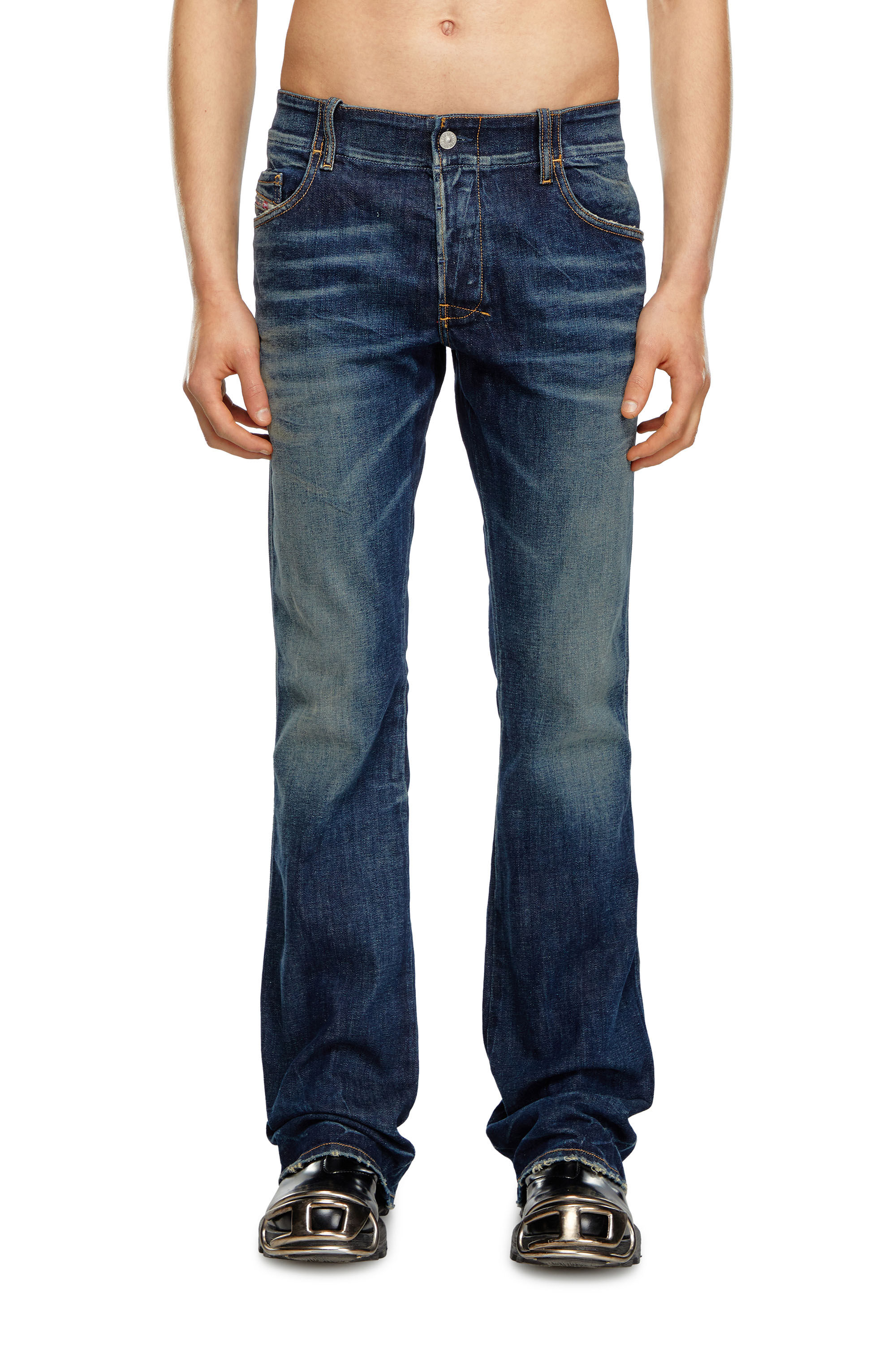 Diesel - Bootcut Jeans D-Backler 09H79 Homme, Bleu Foncé - Image 3