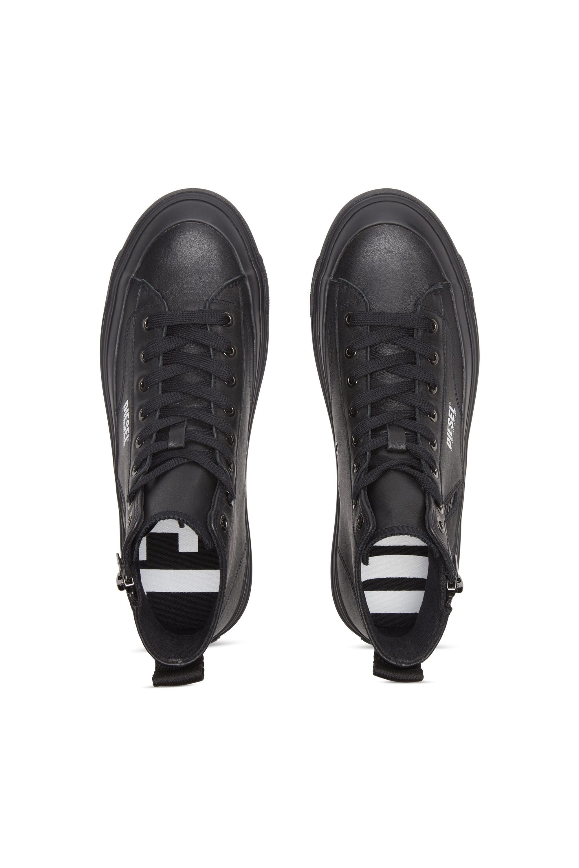 Diesel - S-ATHOS DV MID, Male's S-Athos Dv Mid - High-top sneakers with side zip in Black - 4