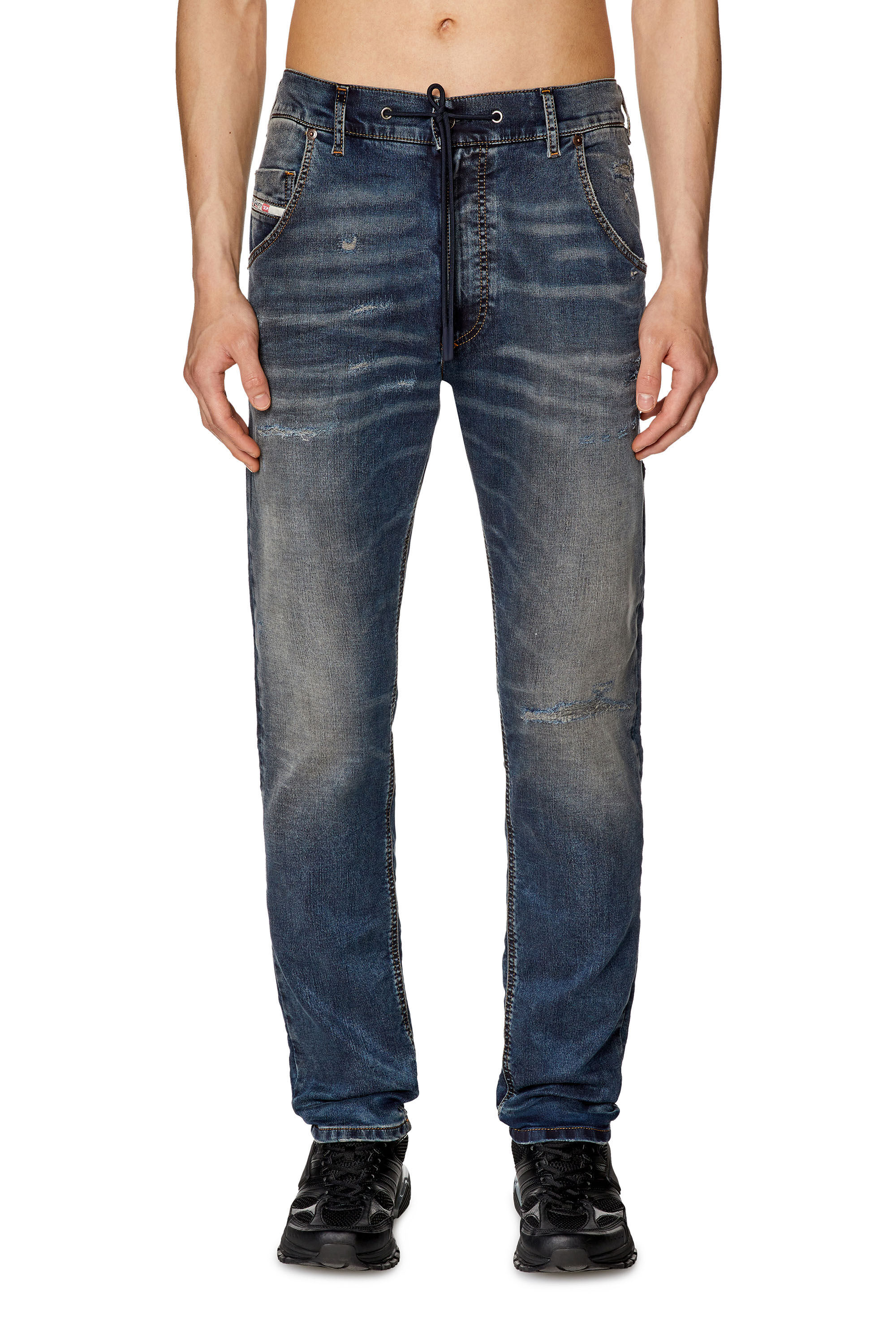 Diesel - Male's Regular 2030 D-Krooley Joggjeans® E9H98, Dark Blue - 3