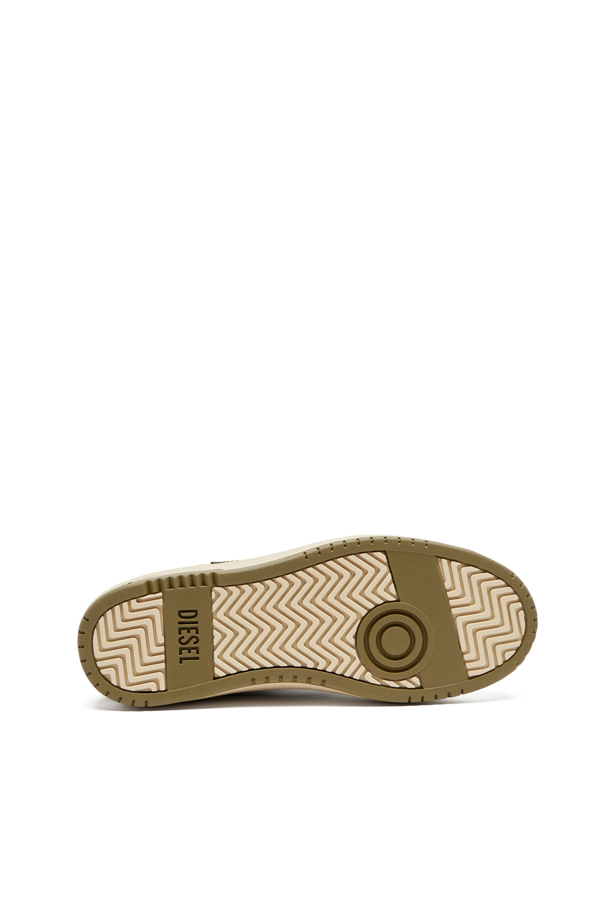 Diesel - S-UKIYO V2 LOW, Man's S-Ukiyo Low-Low-top sneakers in leather and nylon in Green/White - 5