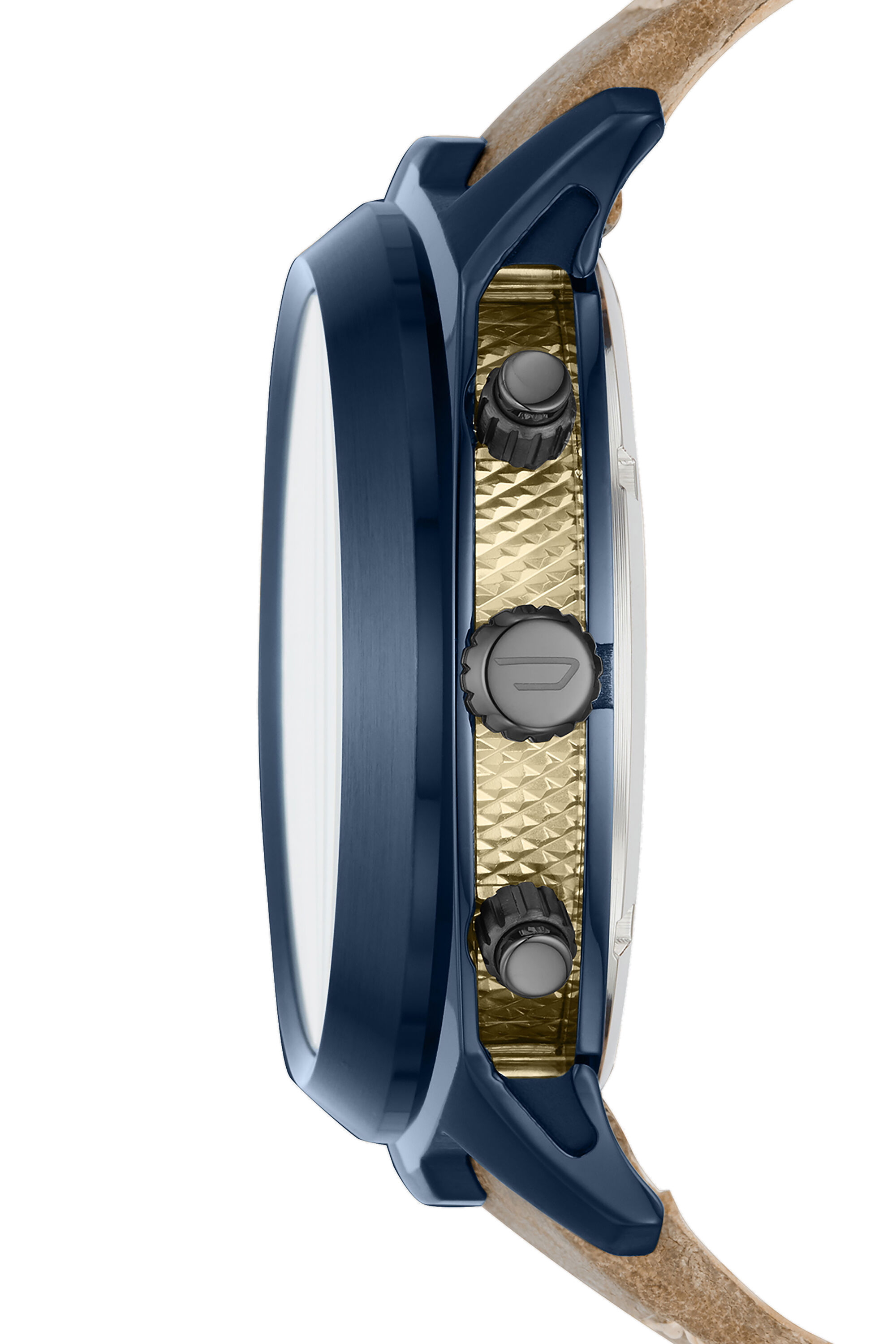 DZ4490 Man: Tumbler chronograph watch in brown leather | Diesel