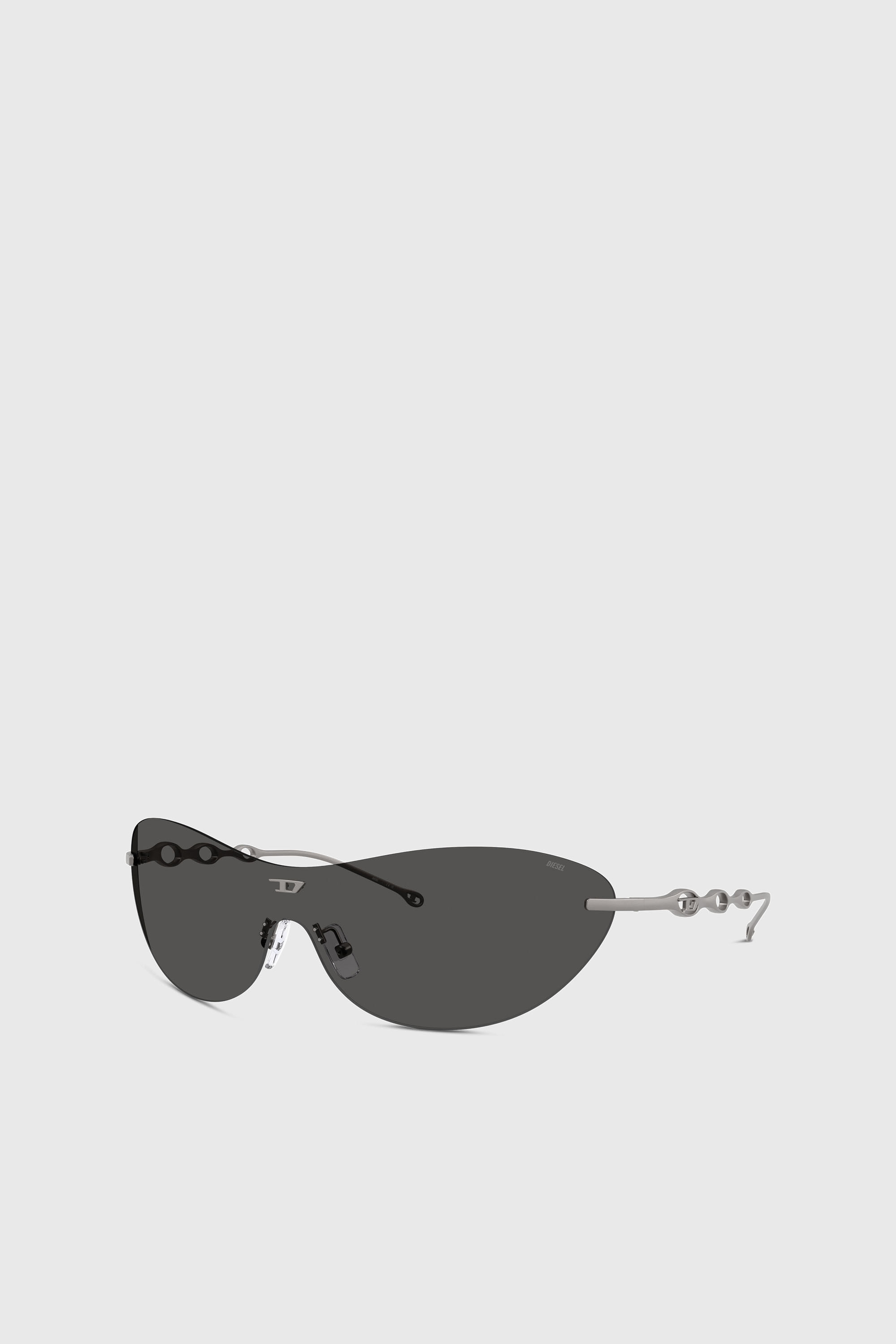 Women's Iconic oval sunglasses | Grey | Diesel {{Country}}