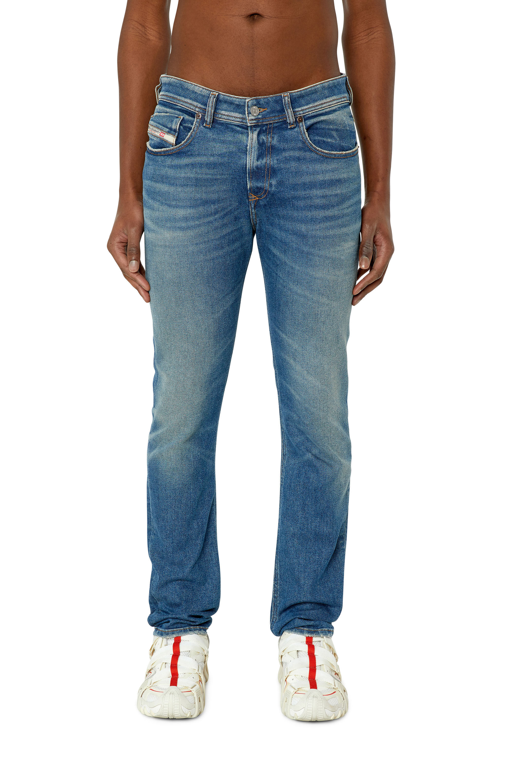 Diesel - Skinny Jeans 1979 Sleenker 09E88, Male's Skinny Jeans - 1979 Sleenker in Medium Blue - 3