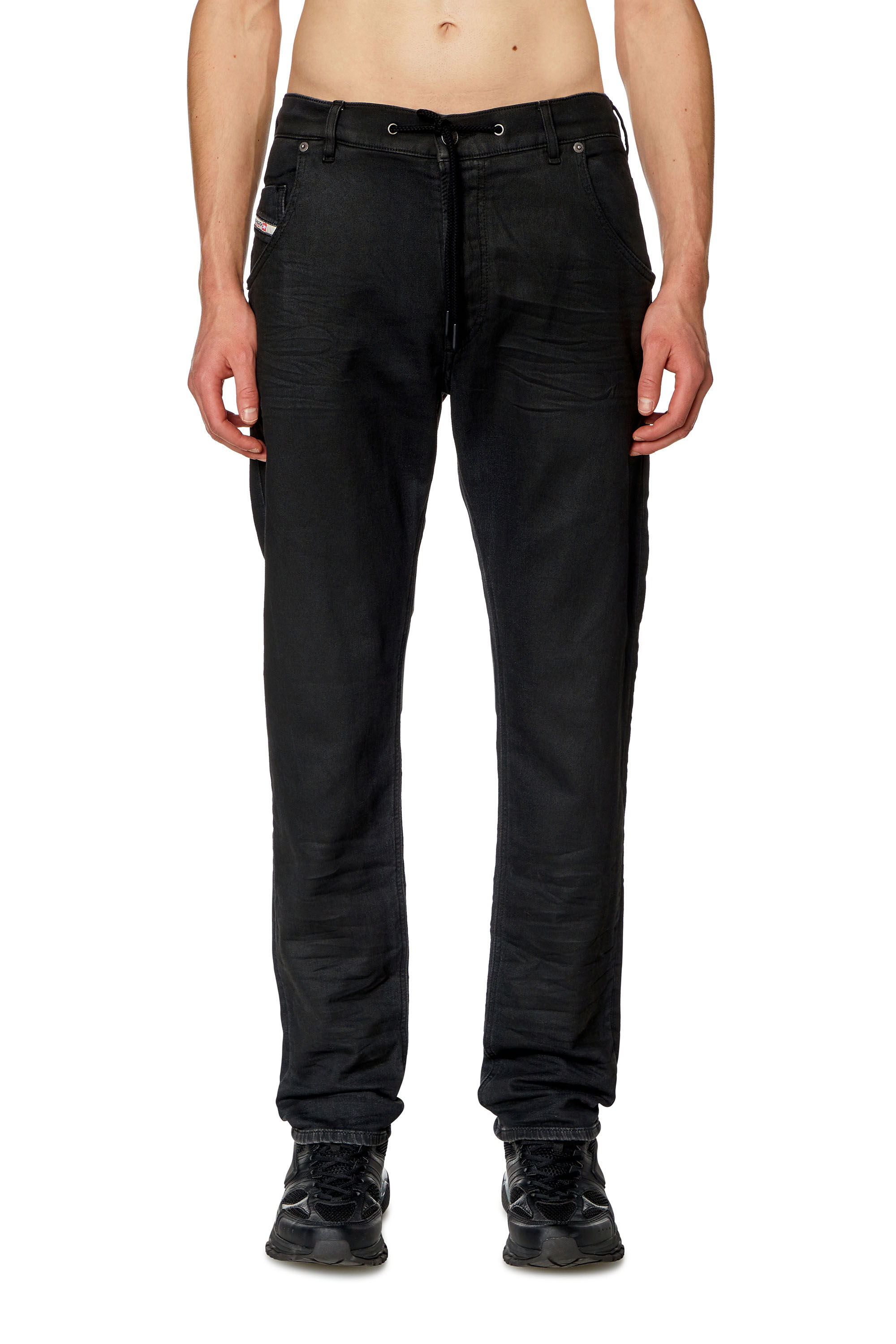 Diesel - Regular 2030 D-Krooley Joggjeans® 068HU Homme, Noir/Gris foncé - Image 3