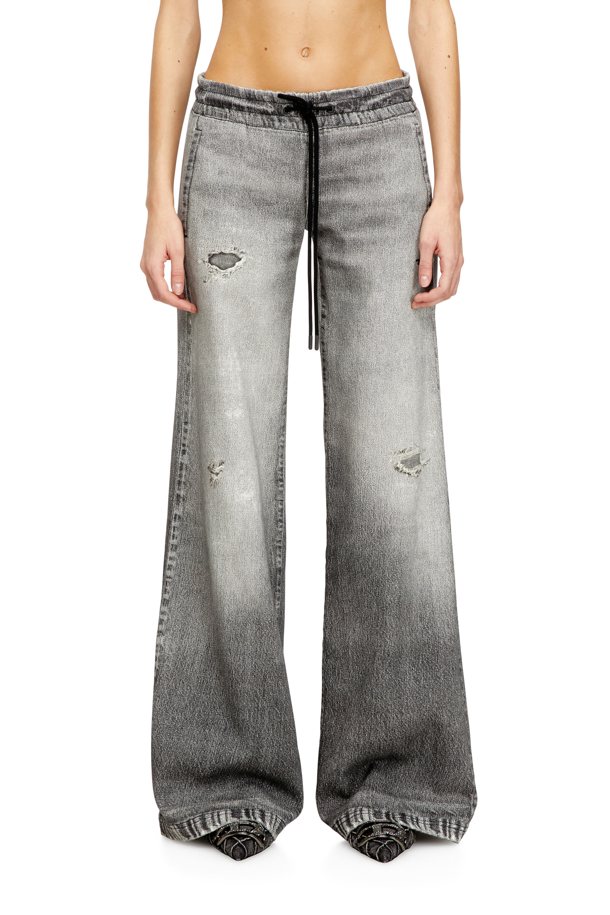 Diesel - Woman's Relaxed 2078 D-Ainty Joggjeans® 068US, Grey - 3