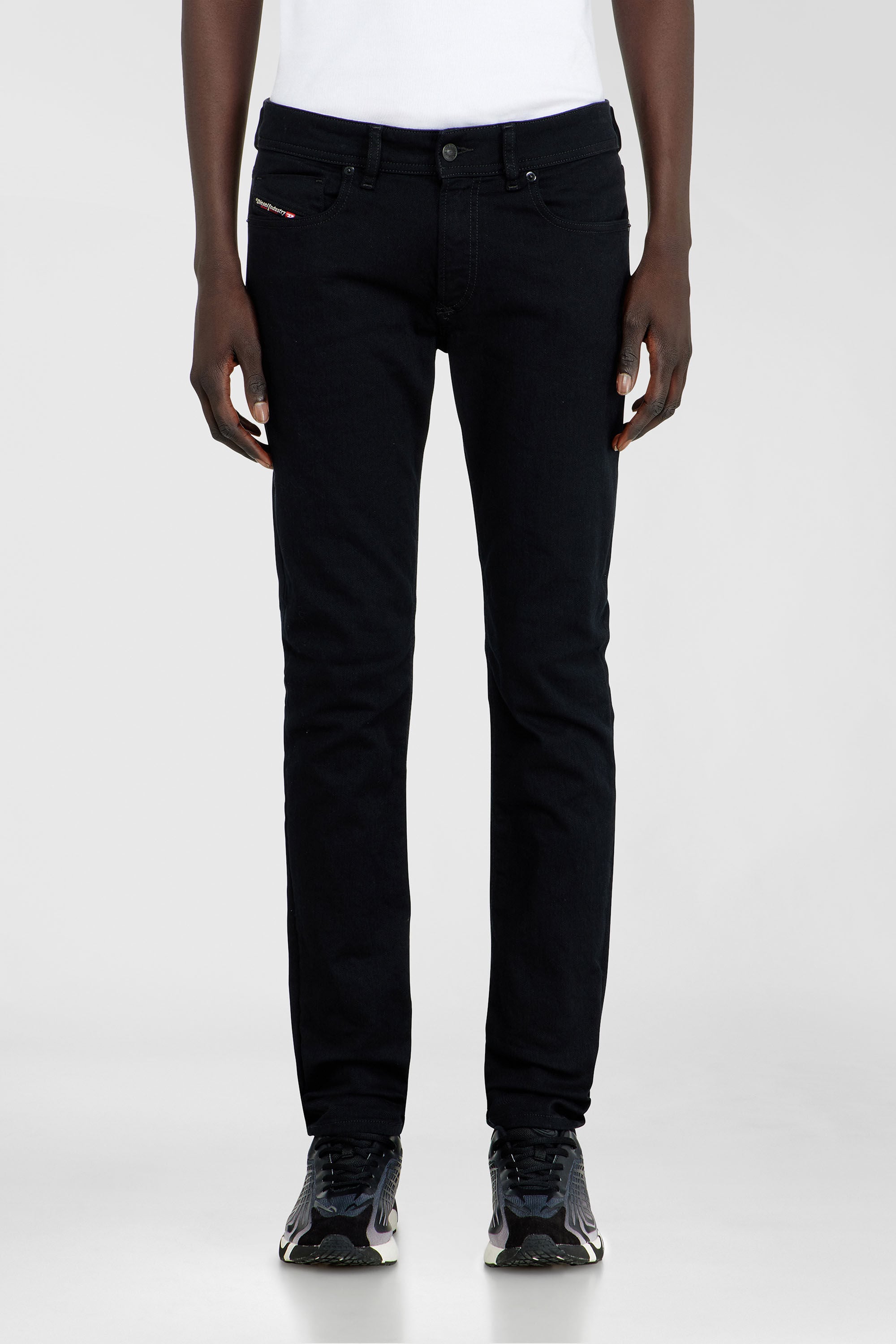 Diesel - Skinny Jeans 1979 Sleenker 09C51 Homme, Noir/Gris fonc&eacute; - Image 4