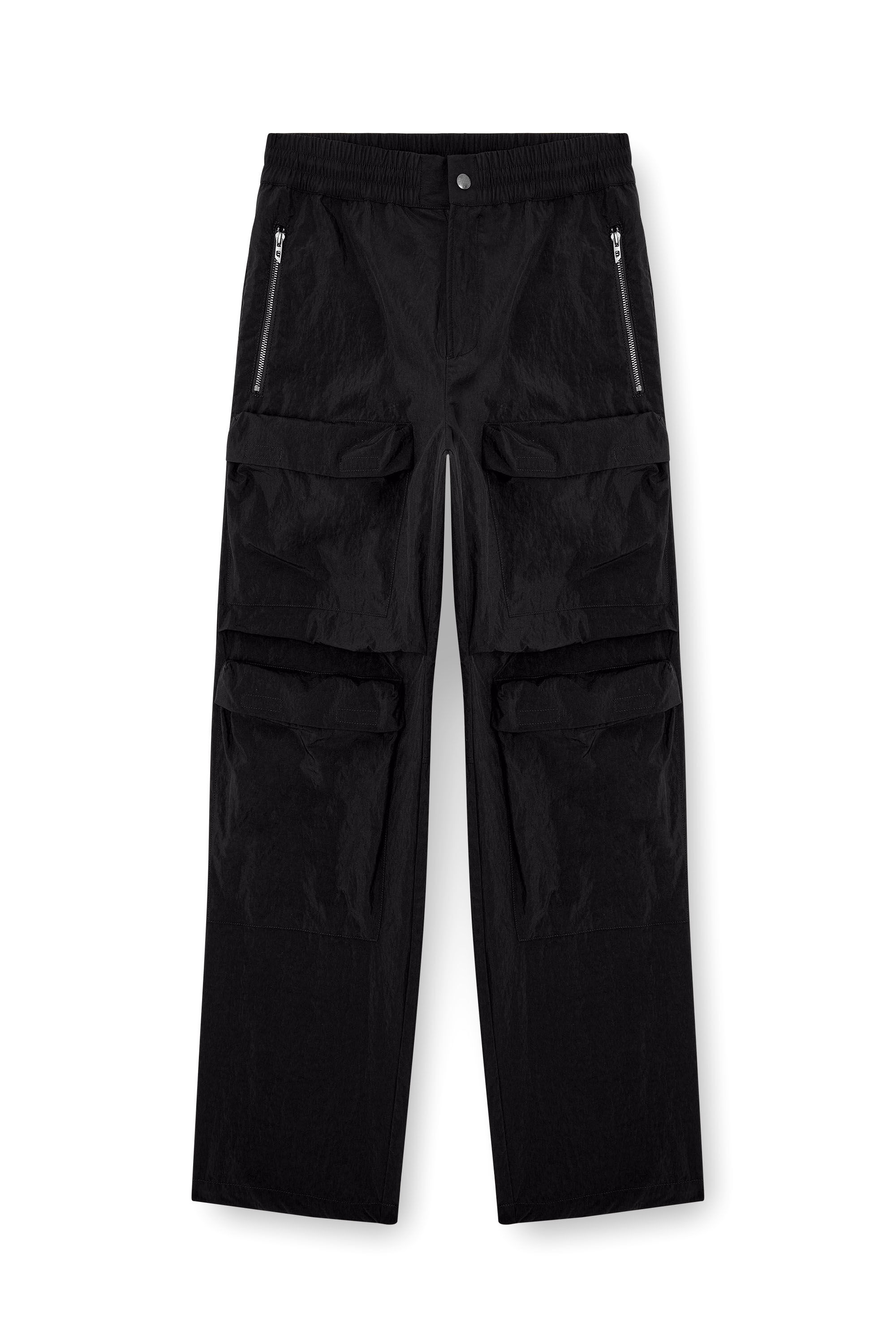 Men's Utility pants in overdyed nylon | Black | Diesel MX
