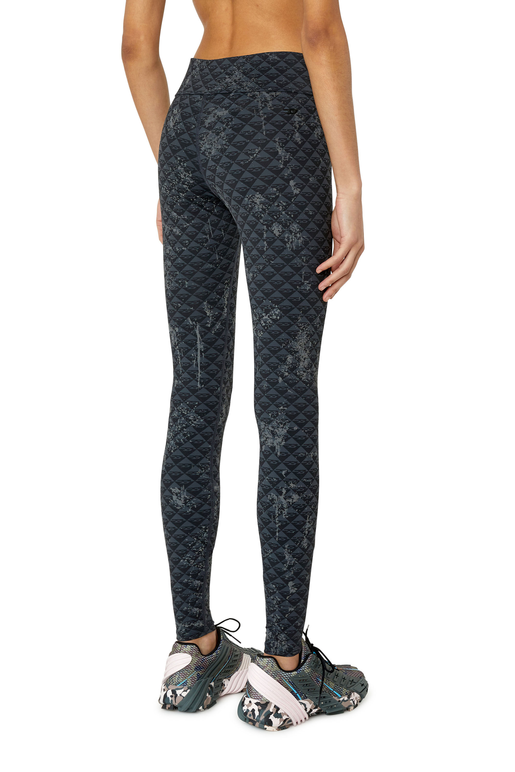 Diesel - AWSB-JONAS-WT41, Female's Leggings with monogram motif in Black - 5