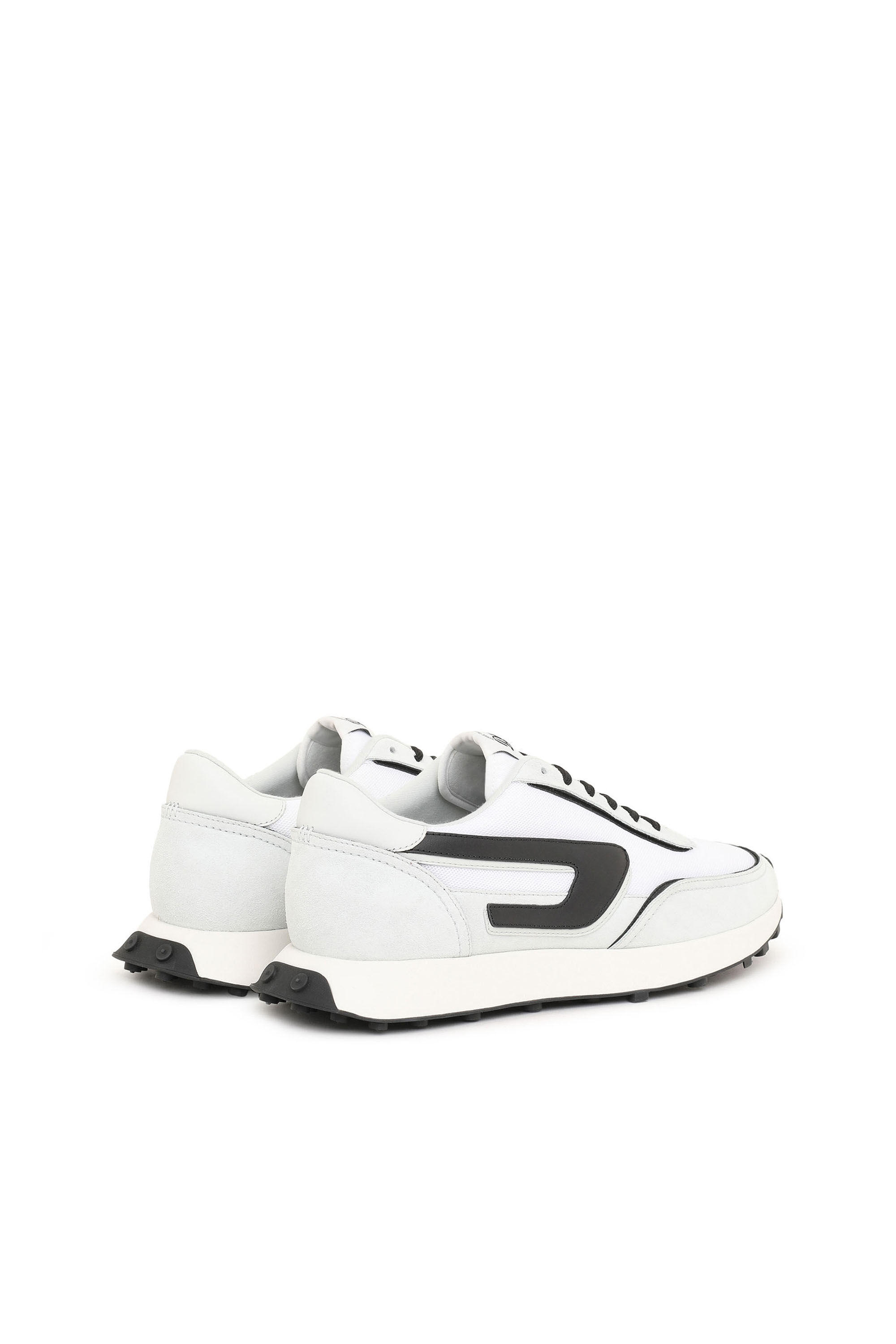 Diesel - S-RACER LC W, Female's S-Racer Lc W - Sneakers in mesh, suede and leather in White/Black - 3