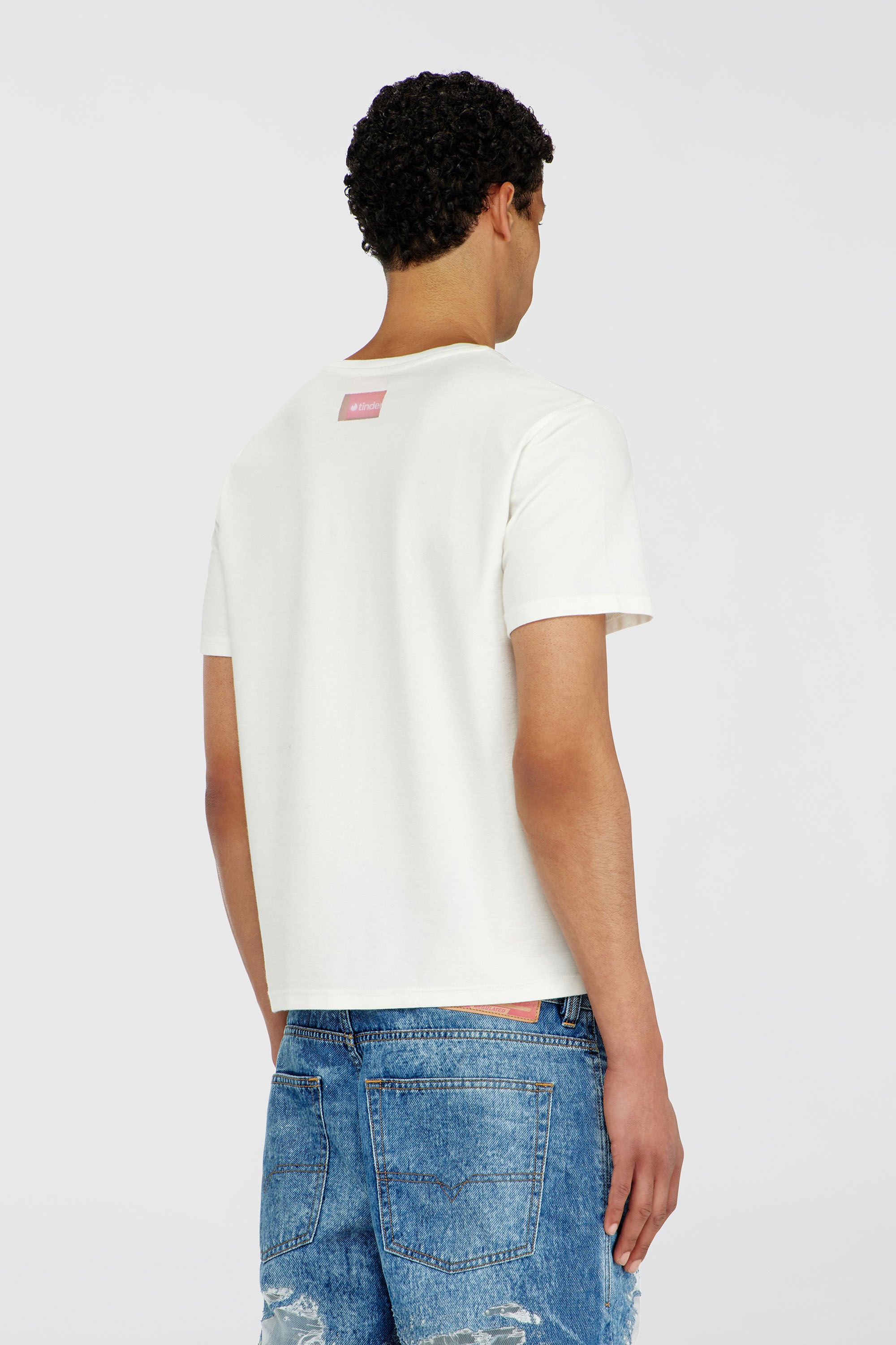 Diesel - PR-T-NOTS-CHI-R, T-shirt avec logo For Successful Loving Mixte in Blanc - 4