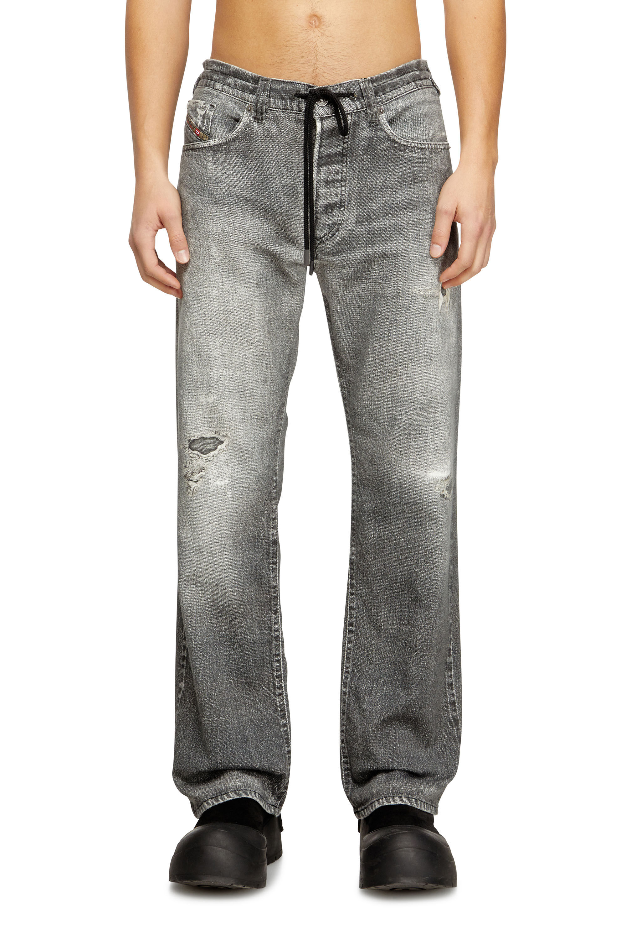 Men's Relaxed Jeans | Grey | Diesel 2080 D-Reel Joggjeans®