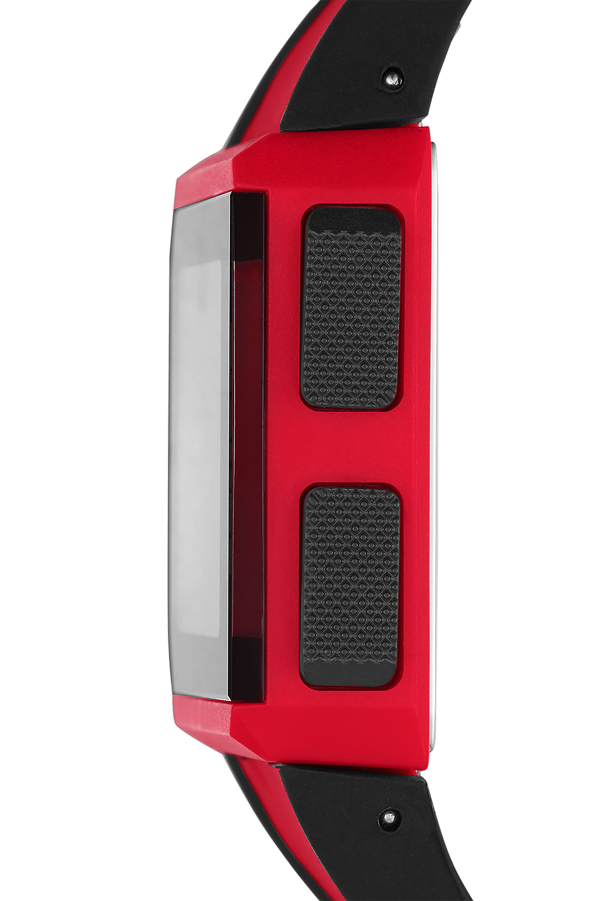 Diesel - DZ1923, Montre Chopped numérique en silicone rouge Mixte in Rouge - 3