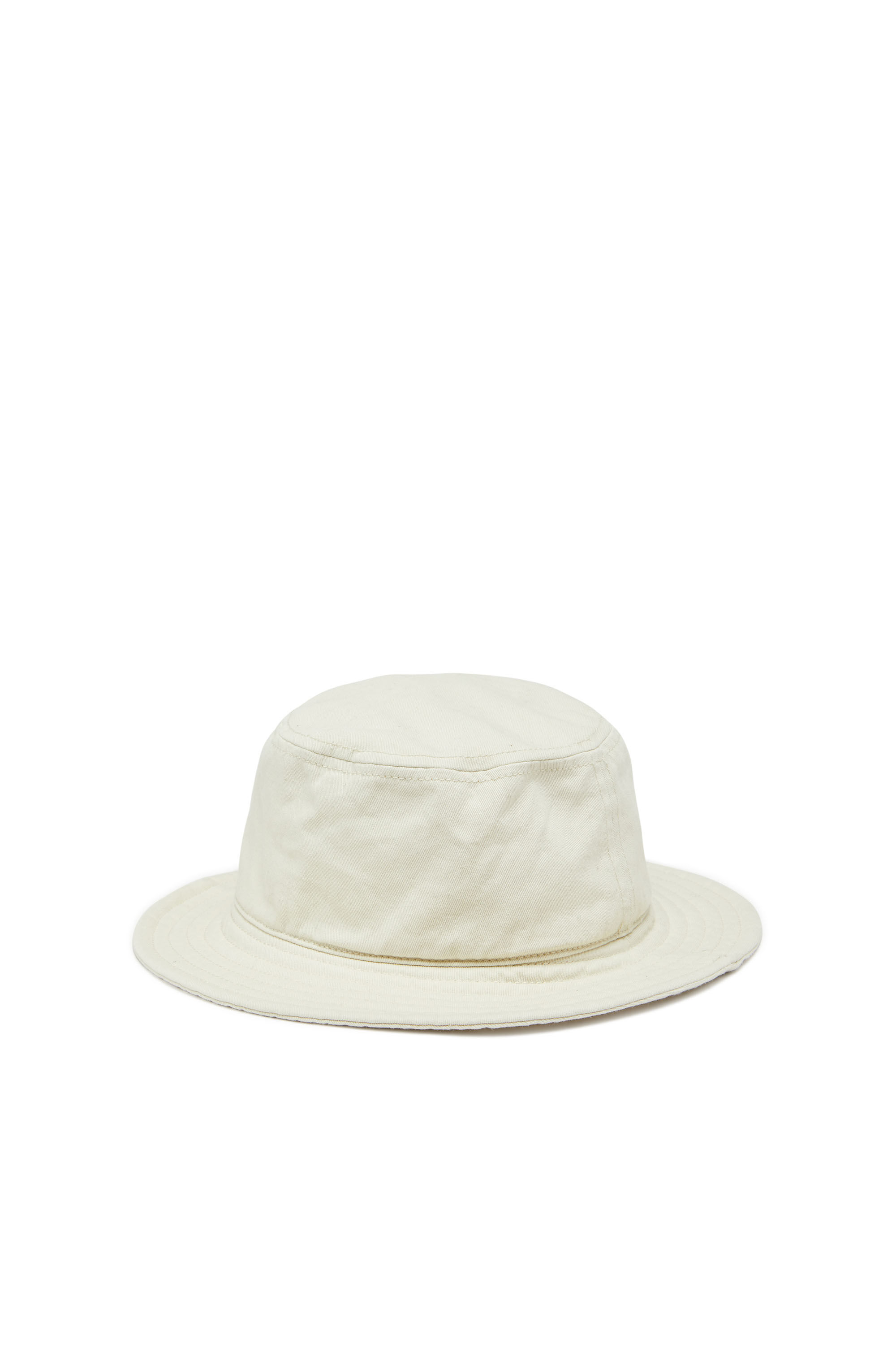 Diesel - C-FISHER-WASH, Bob avec logo brodé ton sur ton Homme in Blanc - 2
