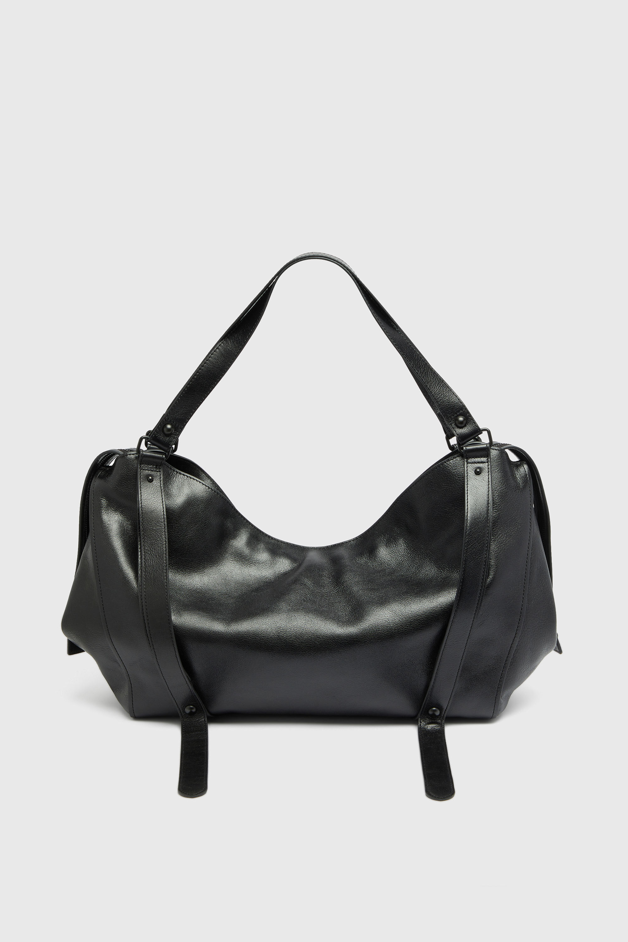 DIESEL ブラック ハンドバッグ Women's D-One-Large top-handle bag in leather | Black | Diesel