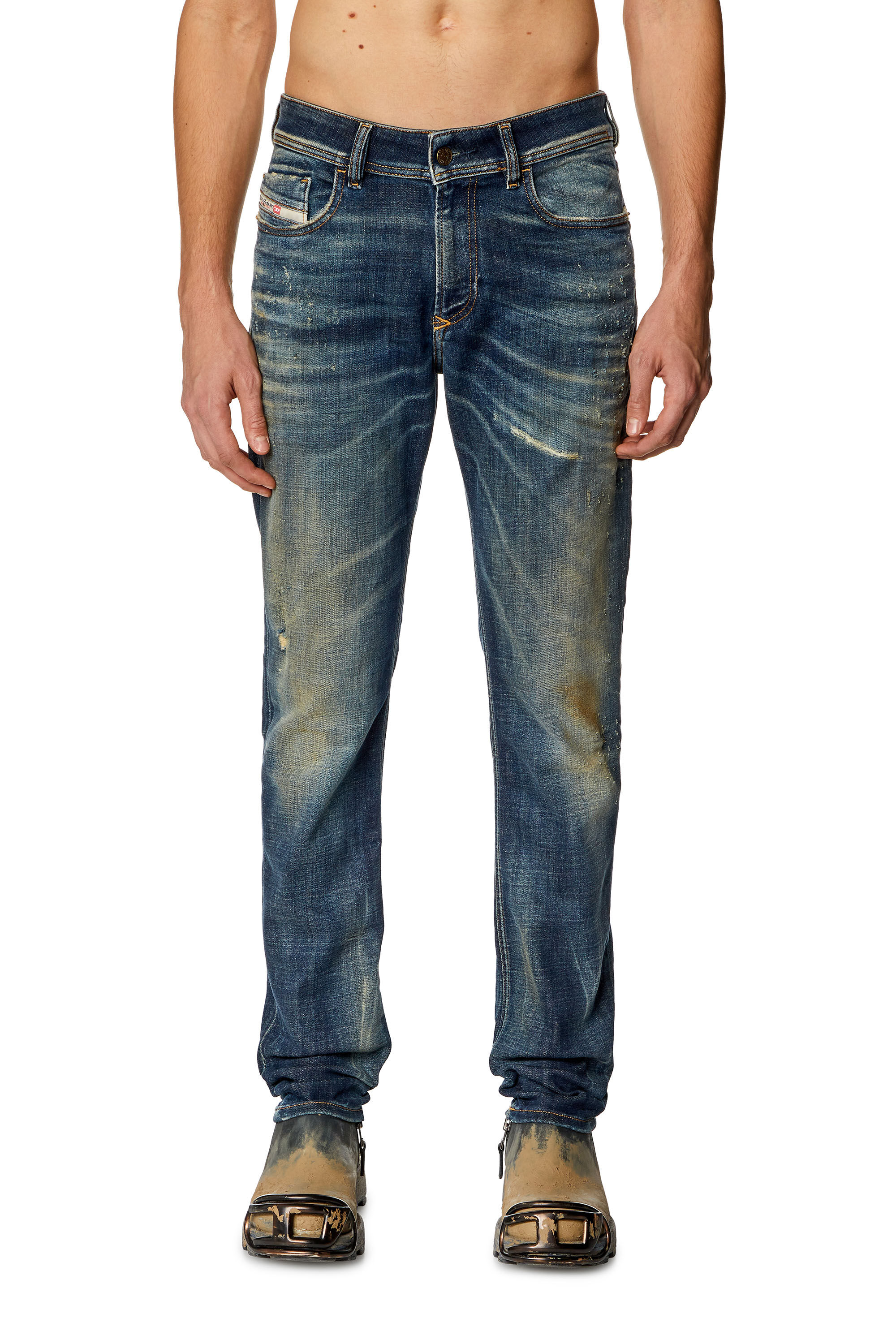 Diesel - Skinny Jeans 1979 Sleenker 09H77 Hombre, Azul Oscuro - 3