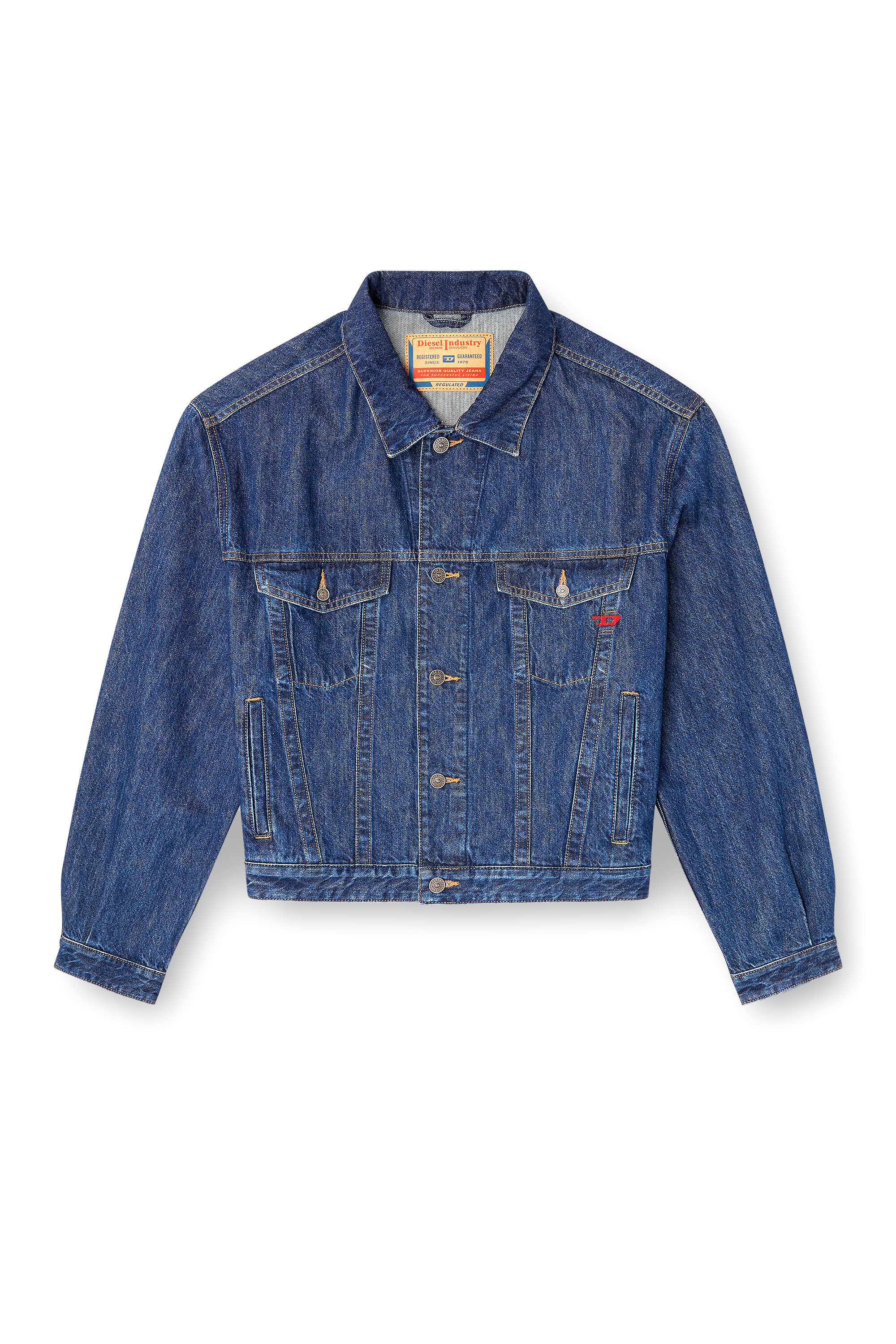 Men's Trucker jacket in denim | Blue | Diesel US