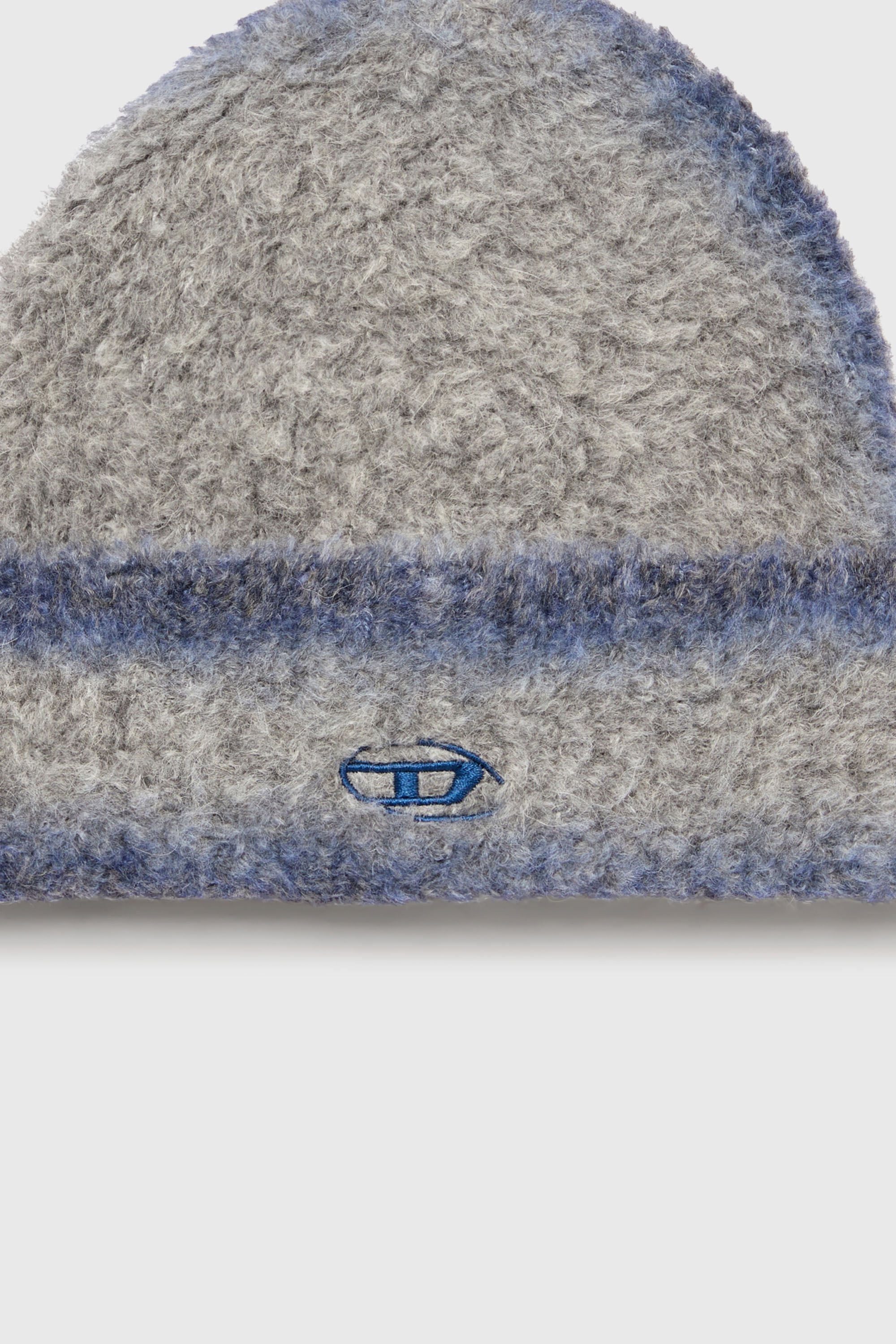 Diesel - K-RINO-HAT, Unisex's Alpaca-blend beanie with sprayed effect in Grey - 3