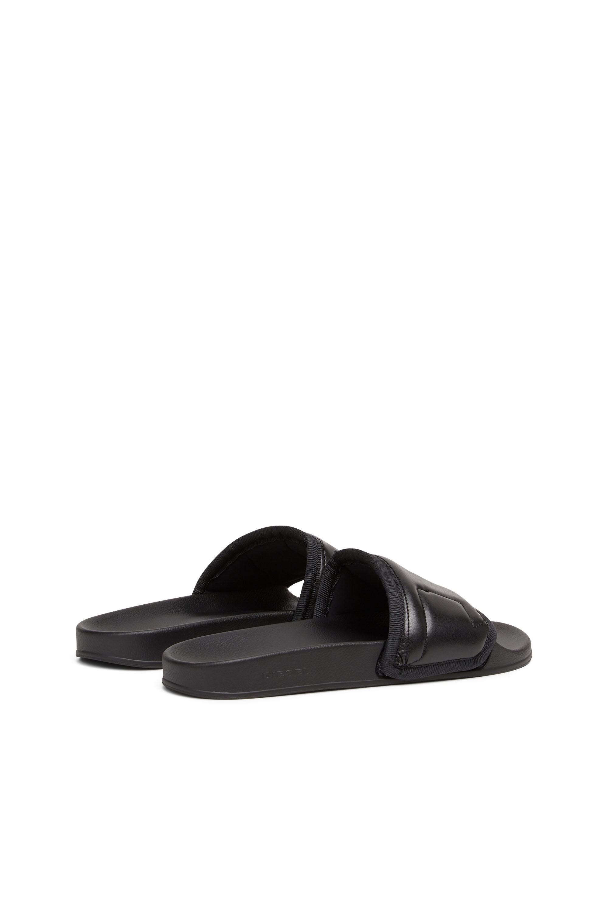 Diesel - SA-MAYEMI PUF X, Sa-Mayemi Puf X - Chanclas con logotipo D en relieve Unisex in Negro - 3