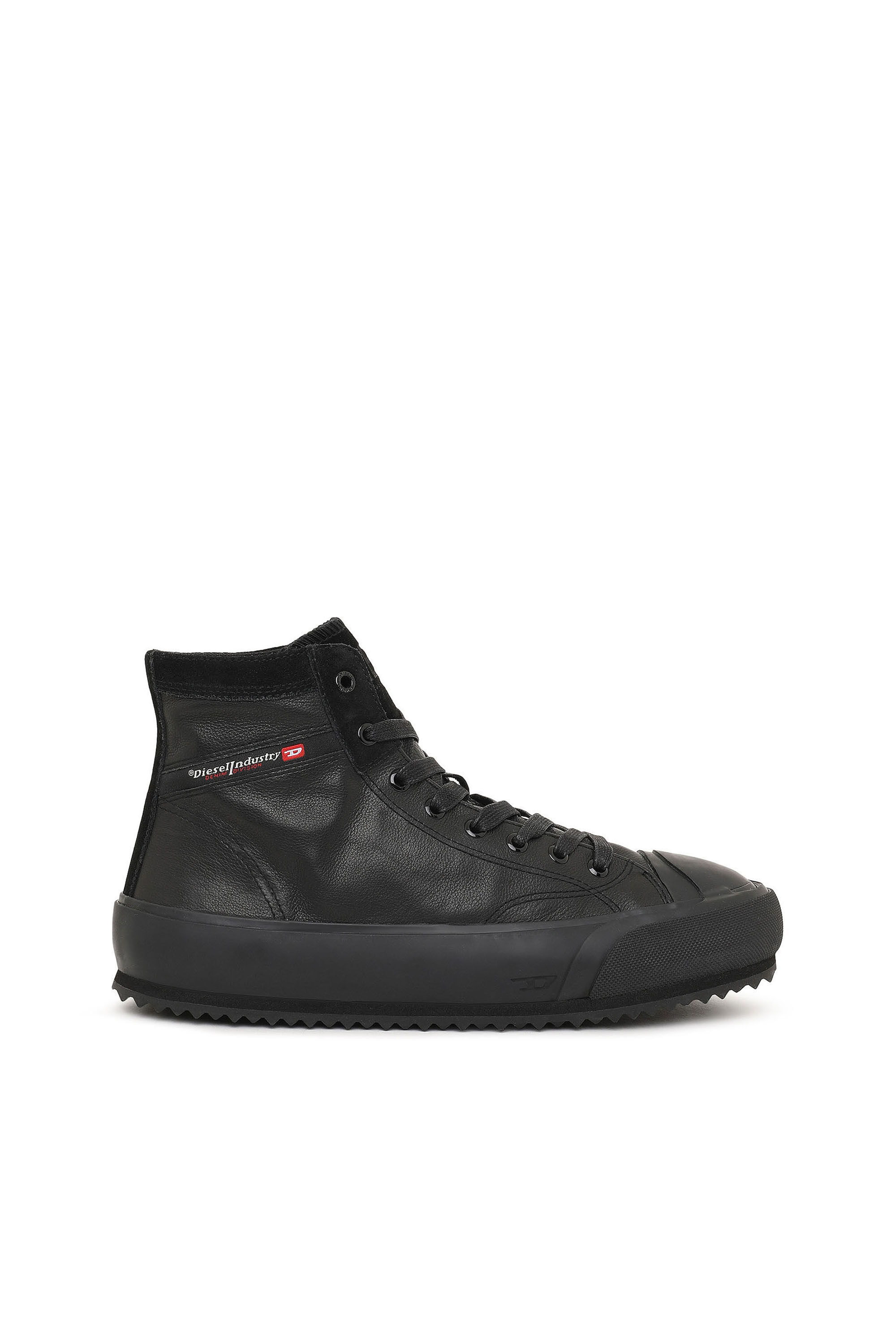 Diesel - S-PRINCIPIA MID X, Male's S-Principia Mid X - High-top sneakers in leather and suede in Black - 1