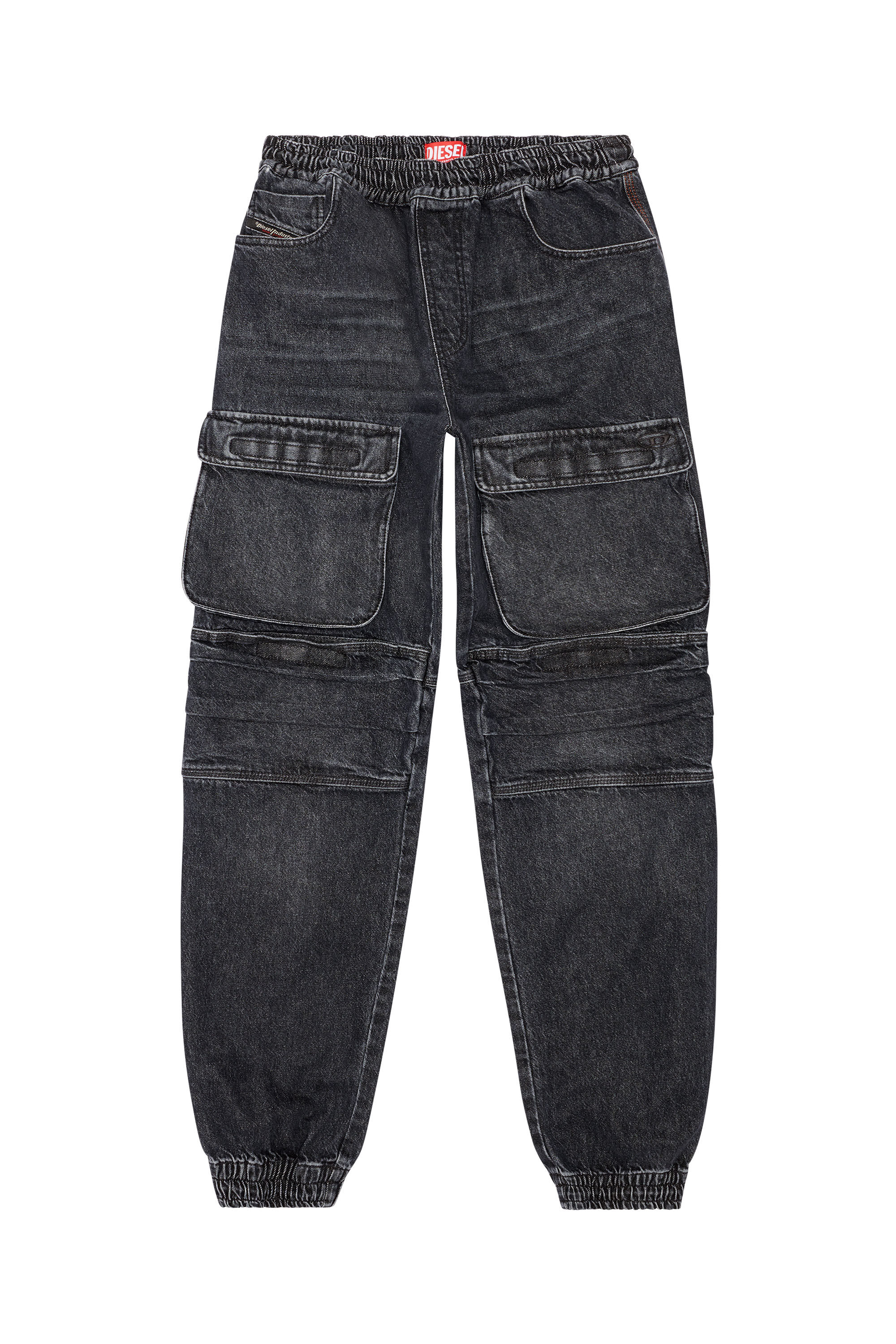 Women's Relaxed Jeans | Black/Dark grey | Diesel D-Mirt