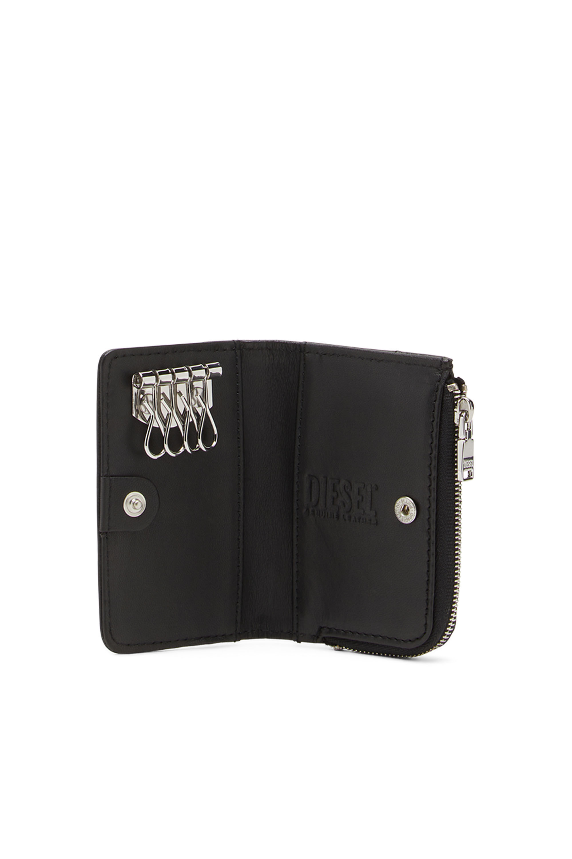 L-ZIP KEY Man: Key case in grained leather | Diesel L-ZIP KEY Man: Key case in grained leather | Diesel