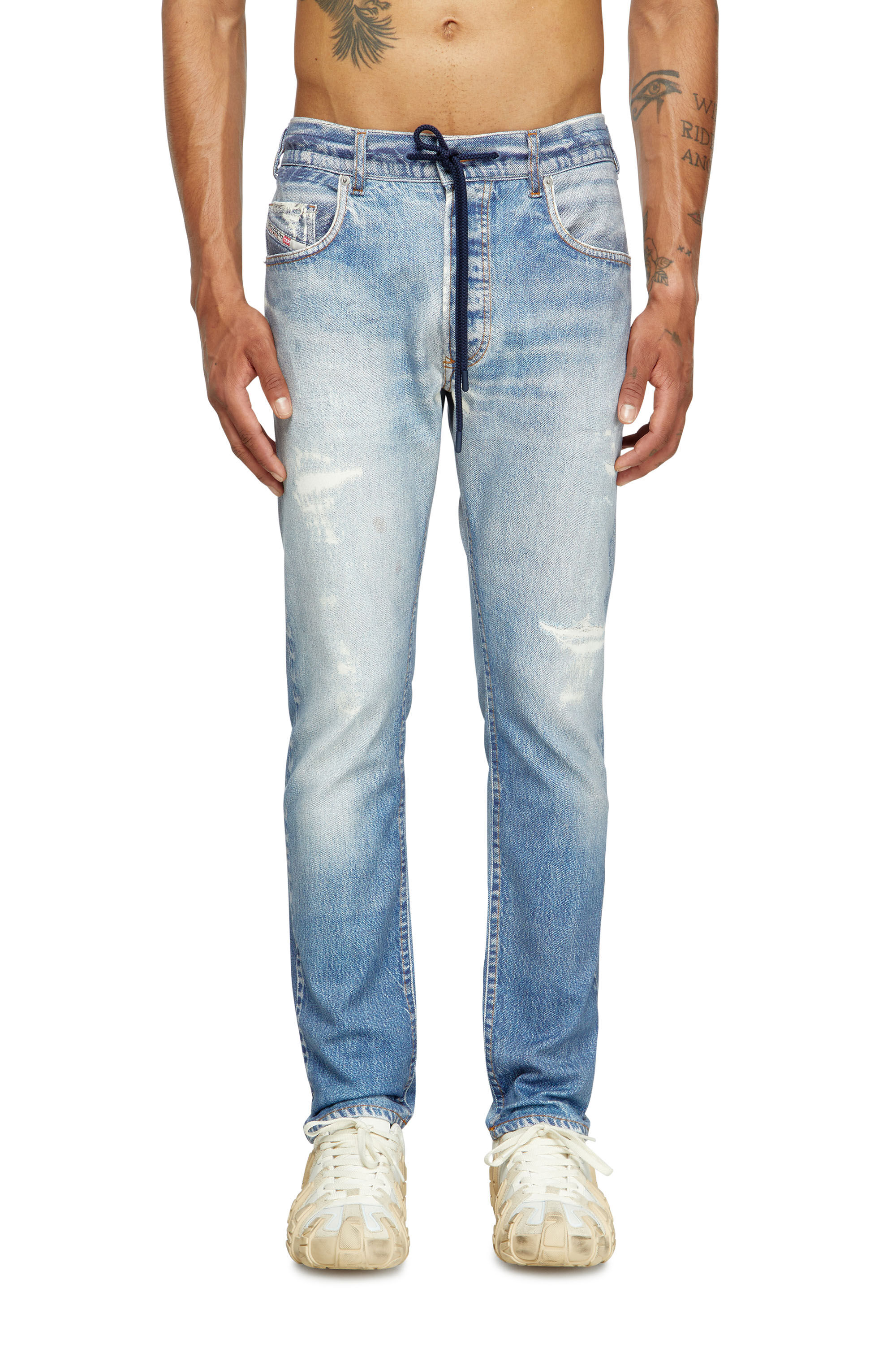 Diesel - Male's Regular 2032 D-Krooley Joggjeans® 068RX, Light Blue - 3
