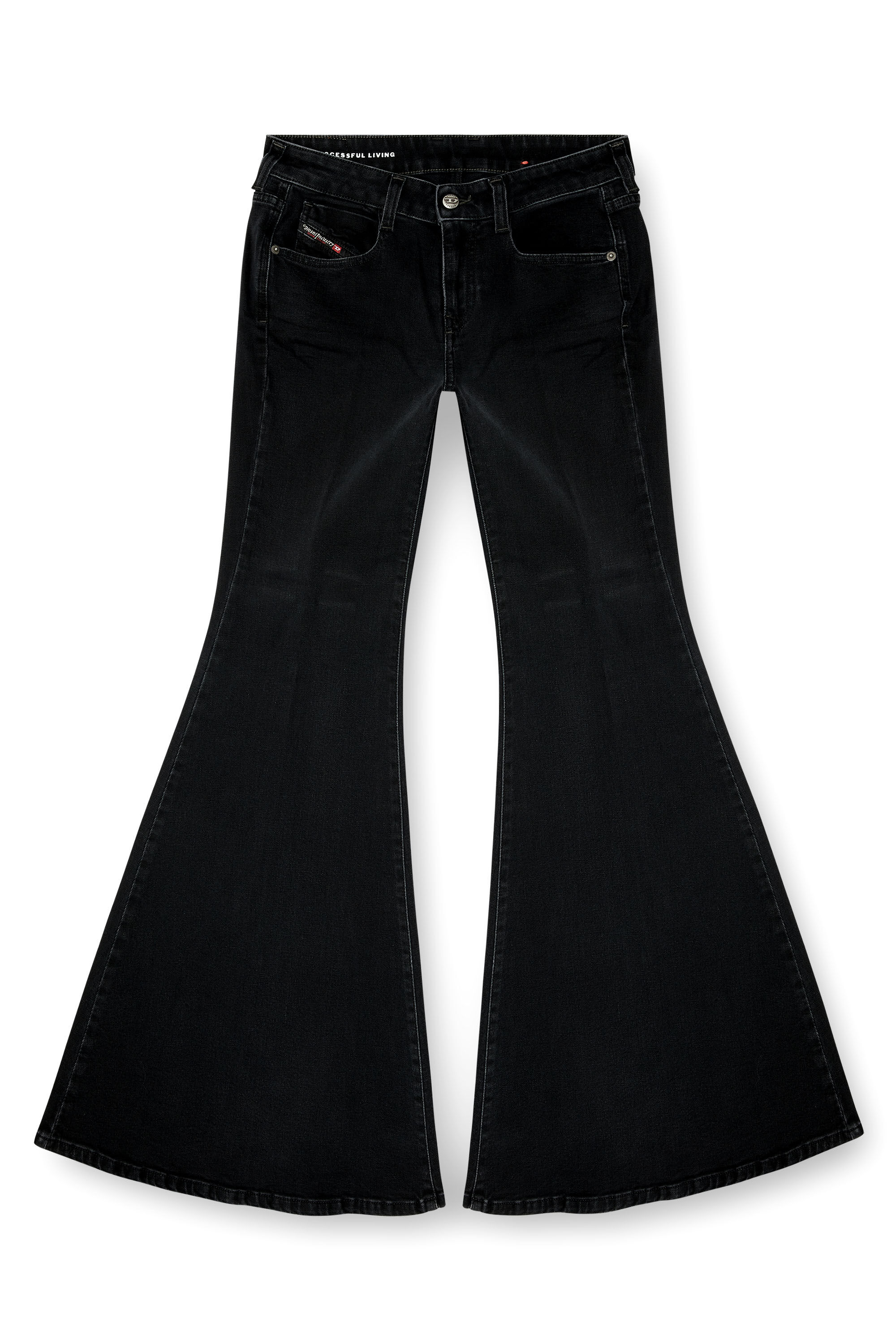 Women's Flare Jeans | Black/Dark grey | Diesel 1970 D-Bleess