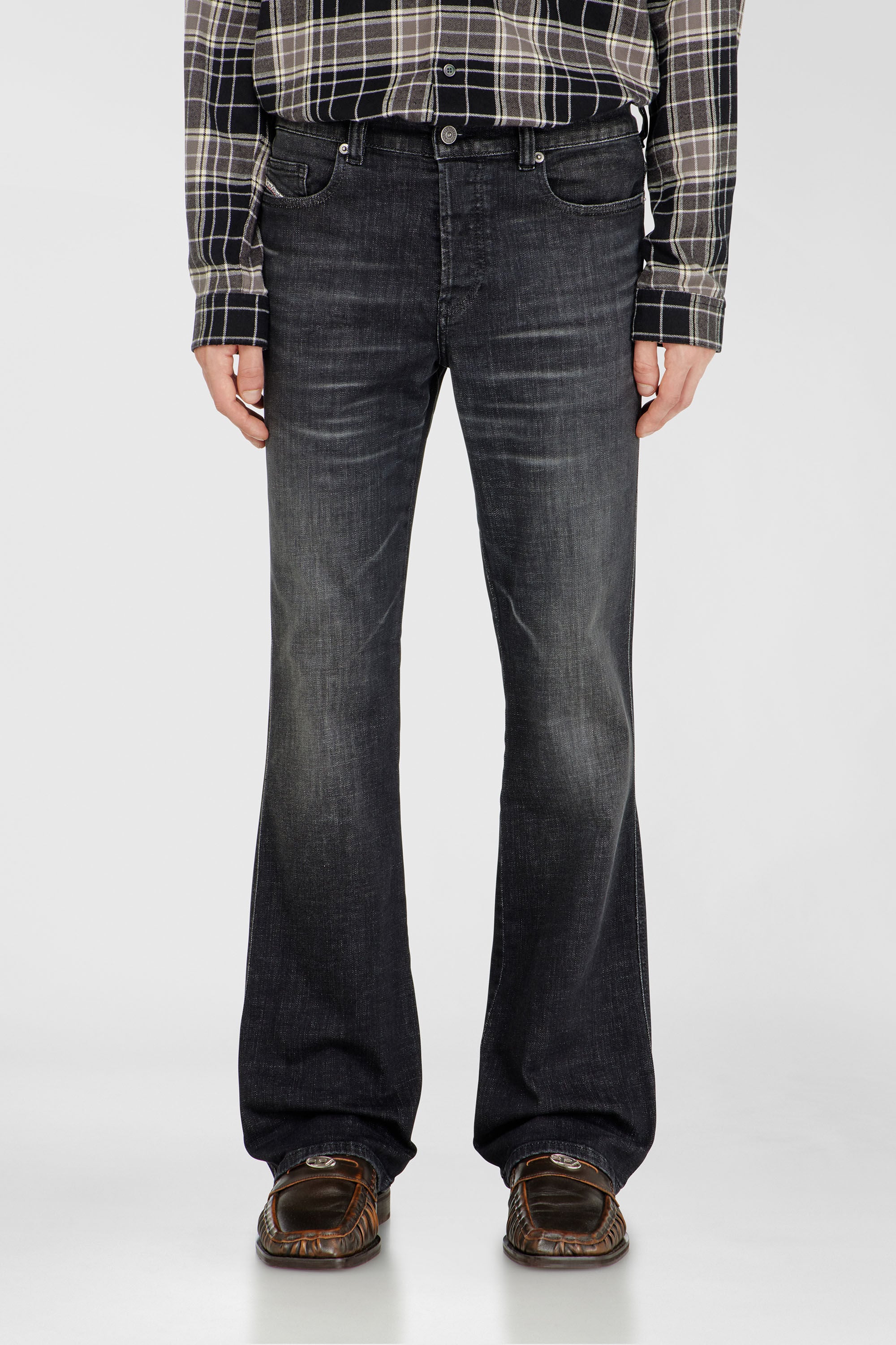 Men's Bootcut Jeans | Regular Waist 1998 D-BuckBlack/Dark grey