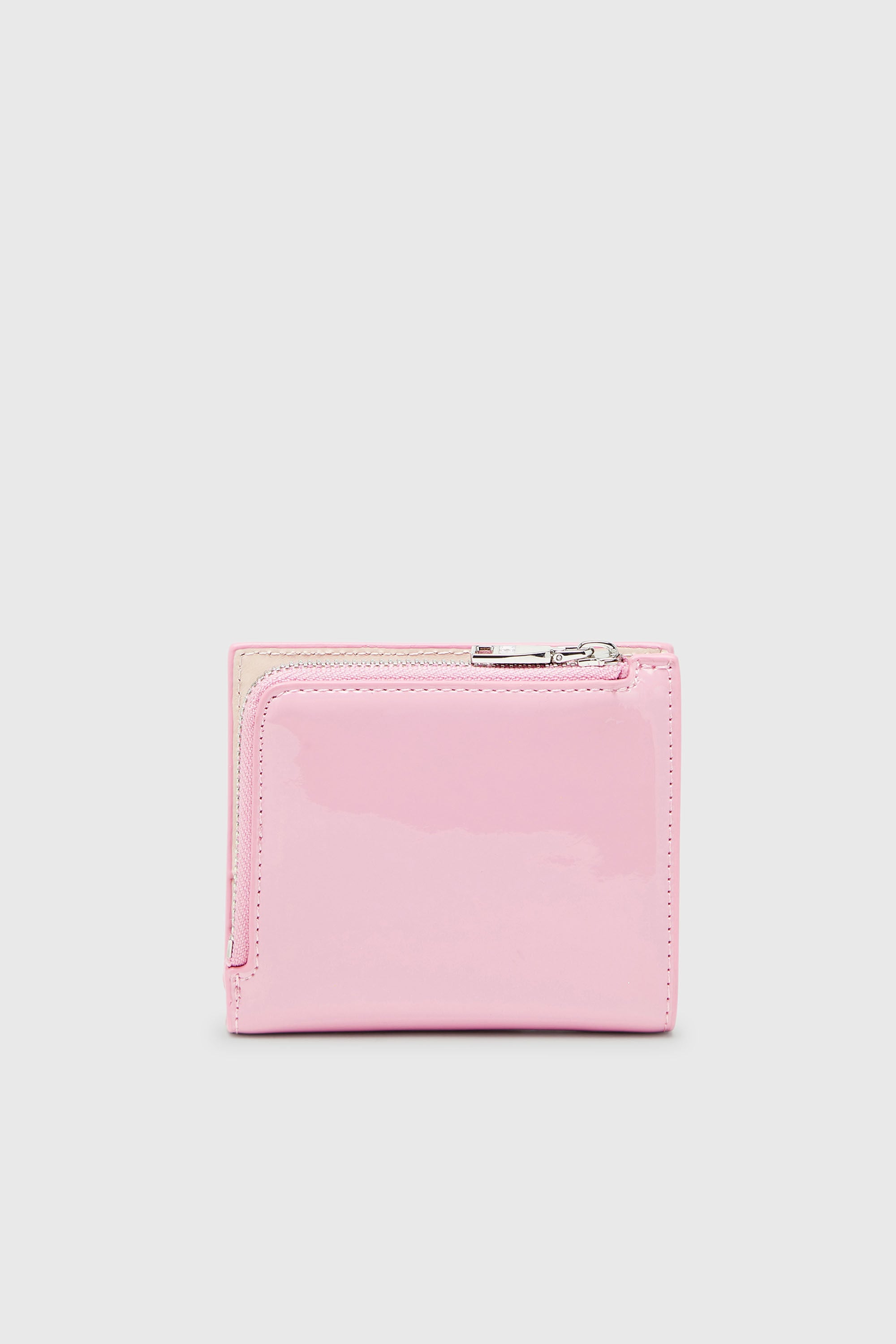 Diesel - PLAY BI FOLD ZIP L, Female's Bi-fold wallet in glossy PU in Pink - 2