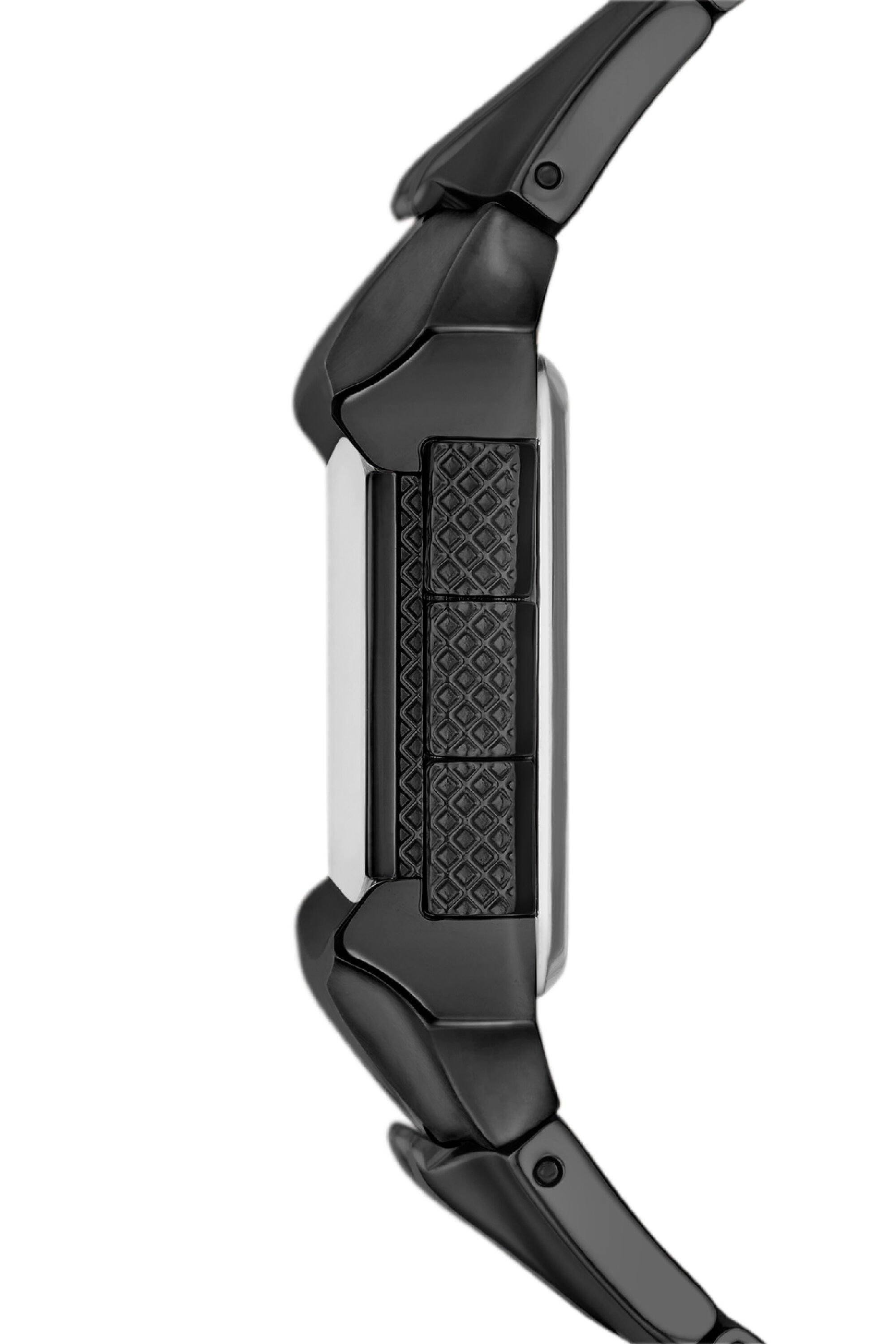 Diesel - DZ2156, Montre Croco Digital en acier inoxydable Homme in Noir - 3