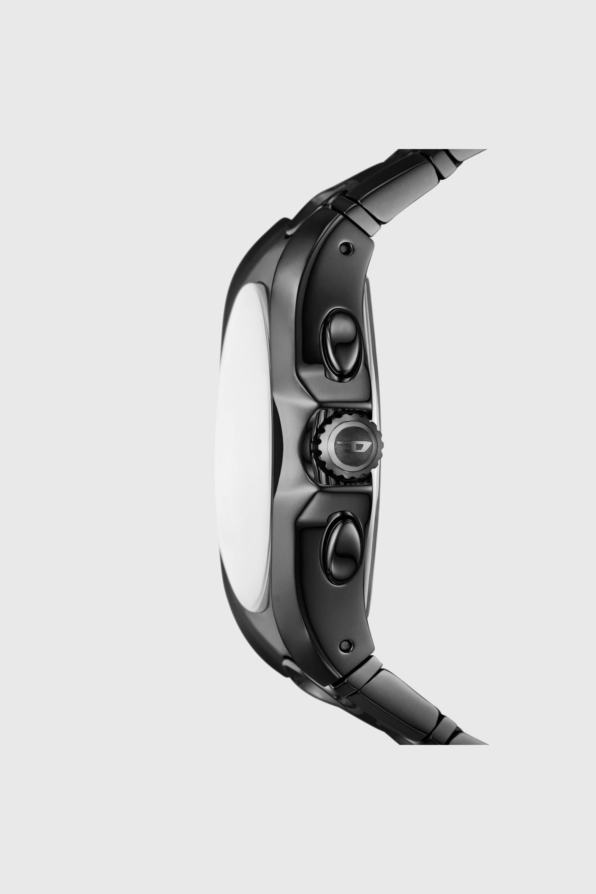 Men's D-Curve black stainless steel watch | Black | Diesel US