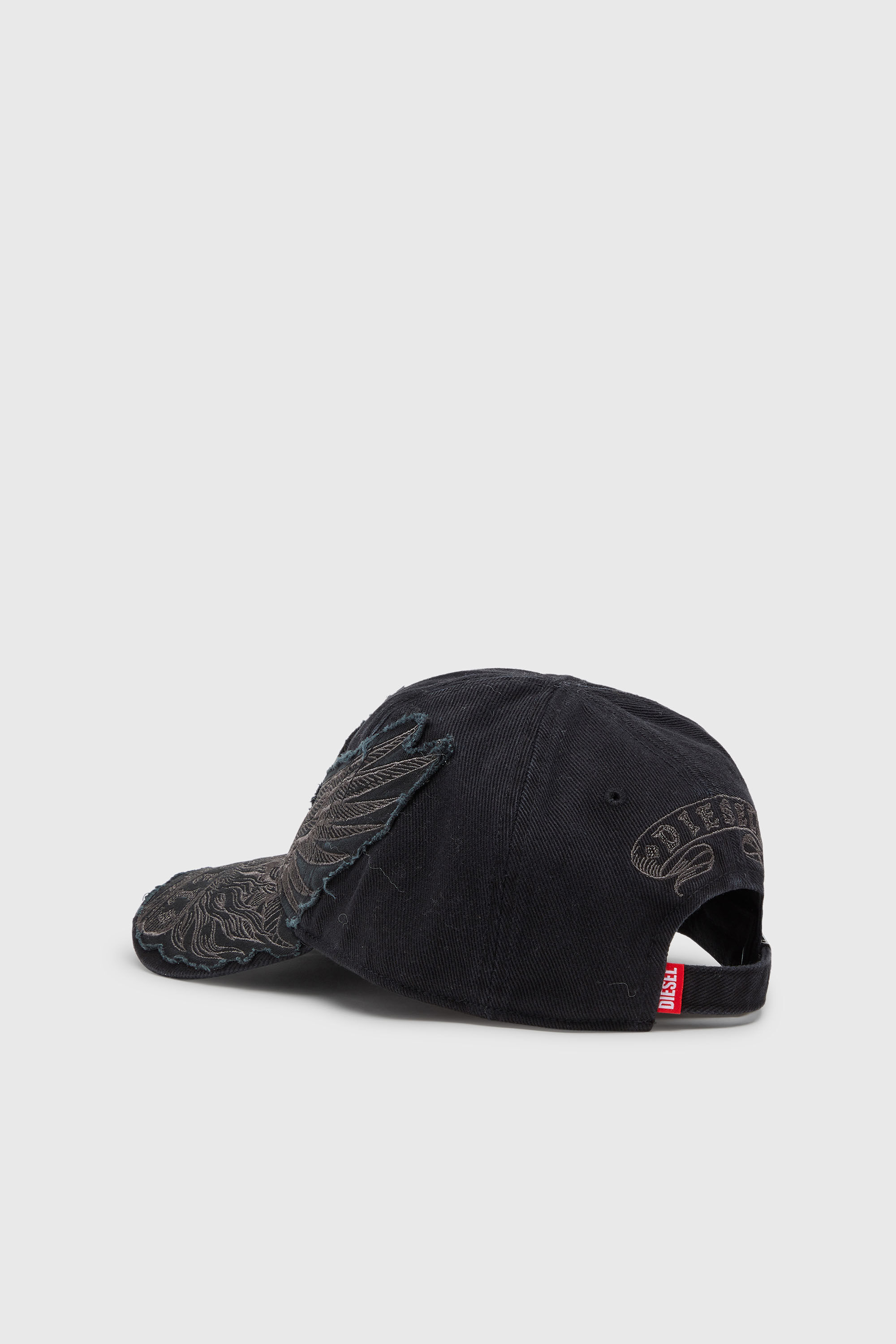 Men's Baseball cap with Phoenix embroidery | Black | Diesel US