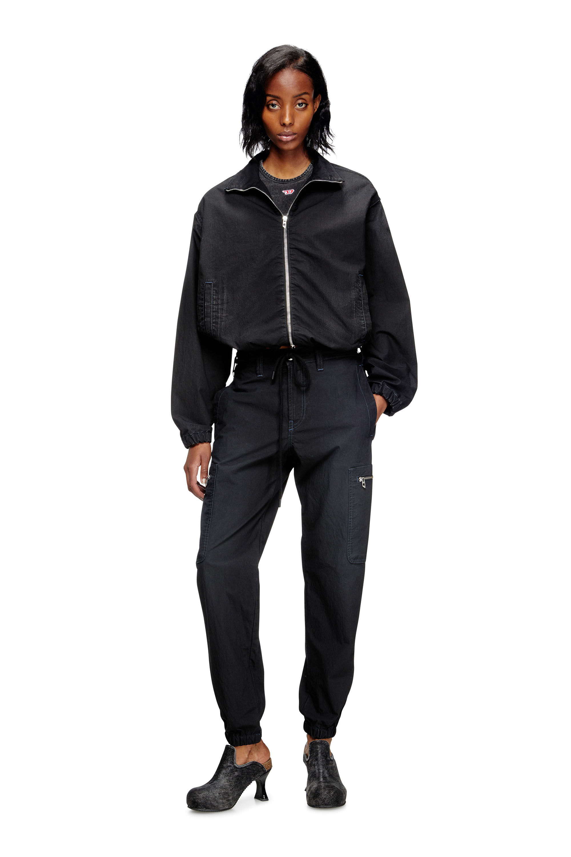 Women's Slim Jeans | Black/Dark grey | Diesel D-Lab JoggJeans®