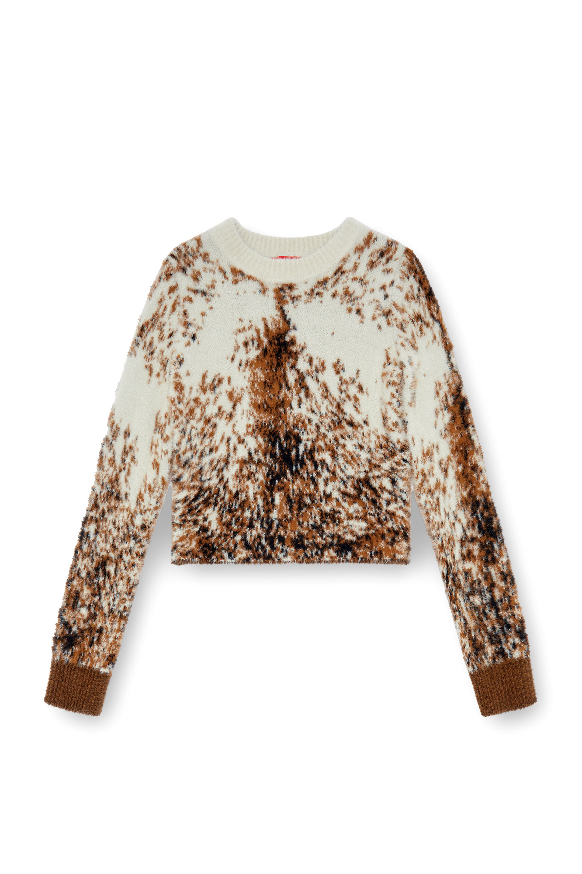 Diesel - M-UCCA, Pull effet peau d’animal Femme in Marron - 2