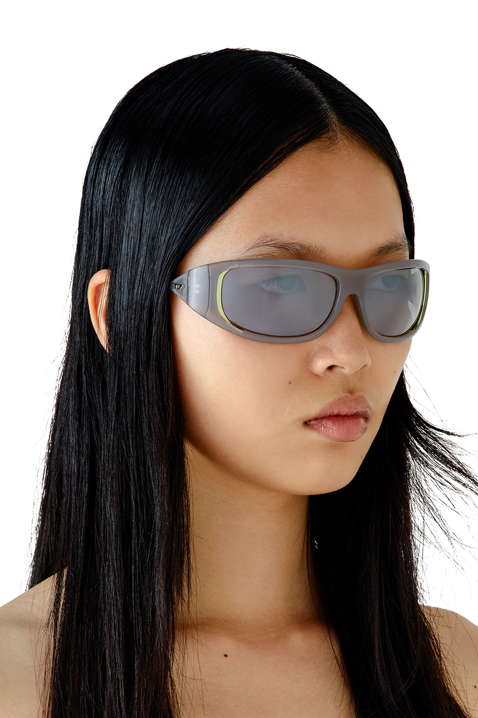 Women's Wraparound style sunglasses | Grey | Diesel