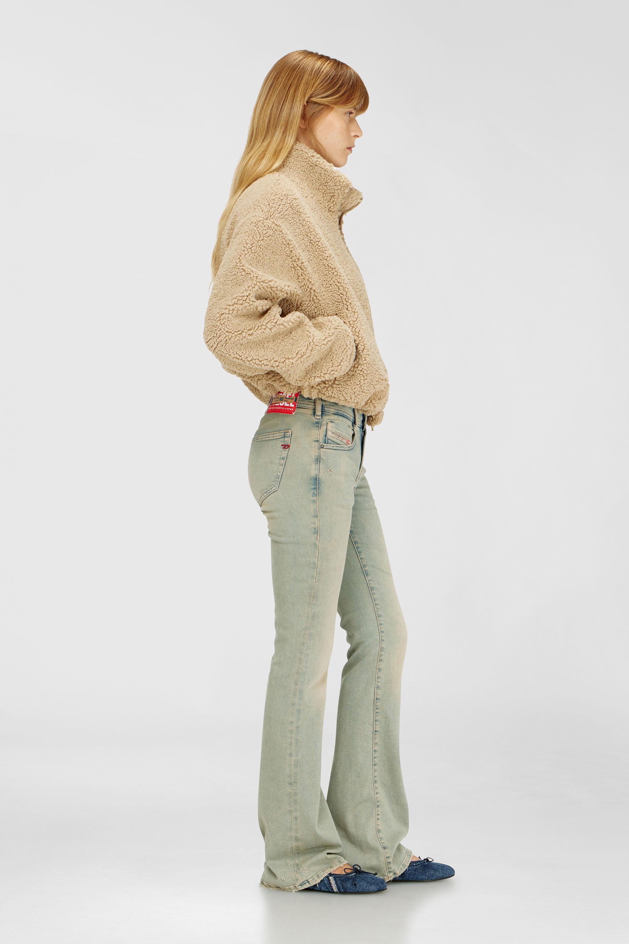 Diesel - Bootcut Jeans 1969 D-Ebbey 09Q98 Mujer, Azul Claro - 2