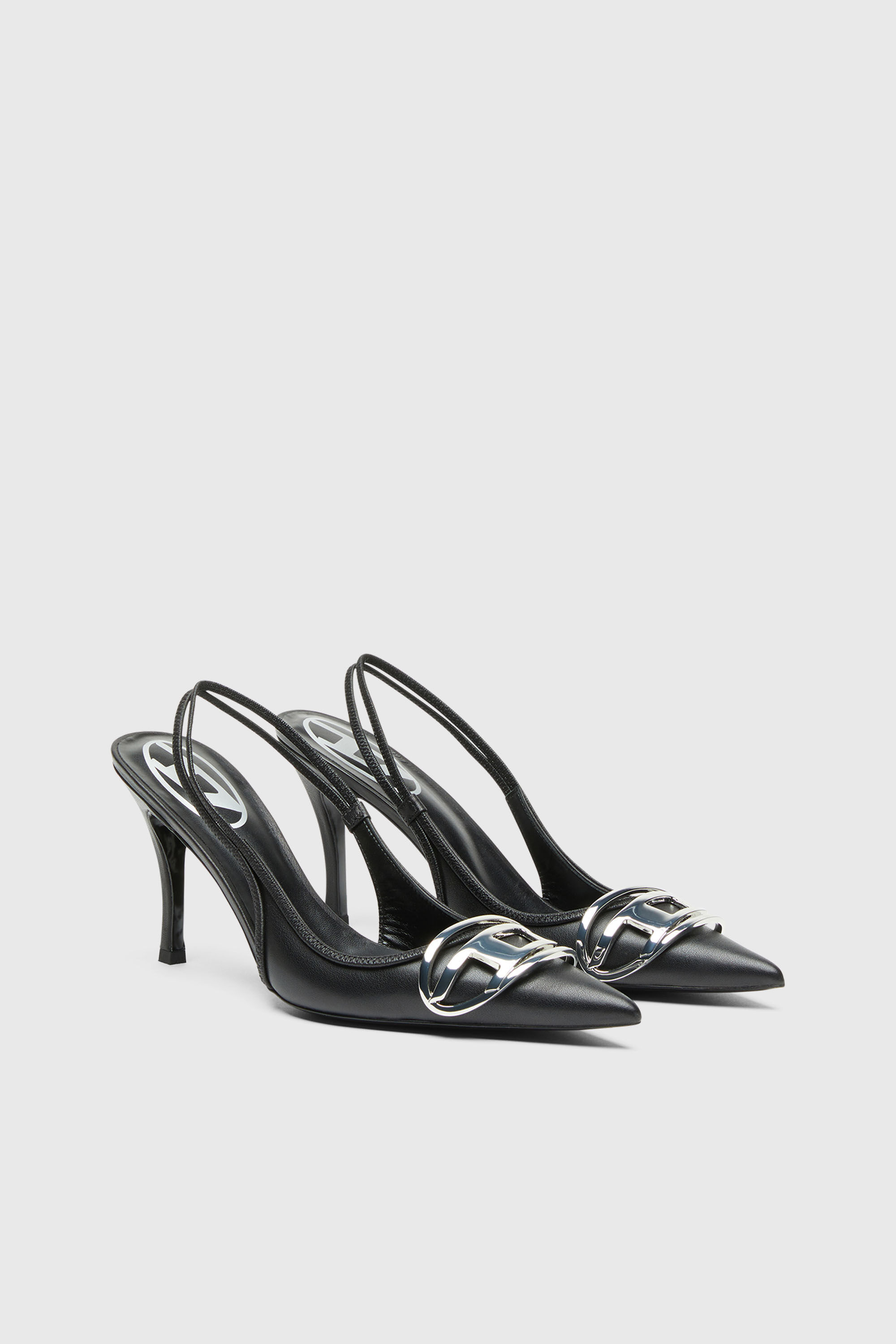 DieseI ディーゼル D-Venus フラットシューズ D-VENUS SB Woman: Slingback pumps in nappa leather, D logo | Diesel