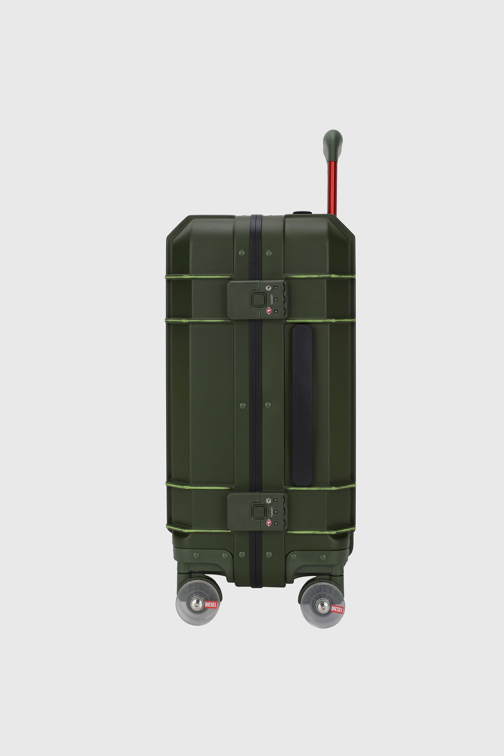 Diesel - DIESEL PC STRONG IMAGE TROLLEY- DSL003, Unisex's Rugged suitcase size S in Military Green - 3