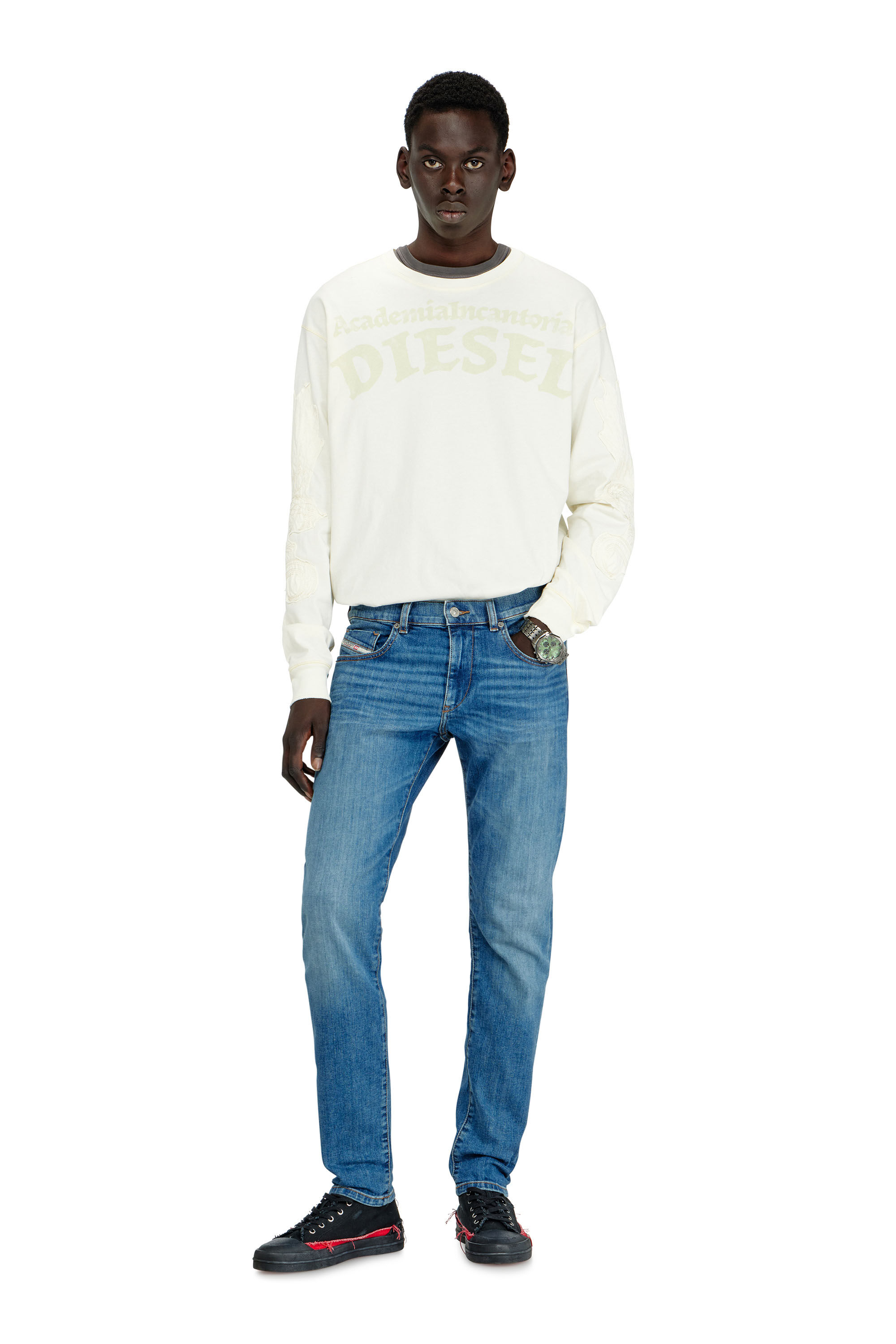 Men's Slim Jeans | Regular Waist 2019 D-StruktLight Blue | Diesel US