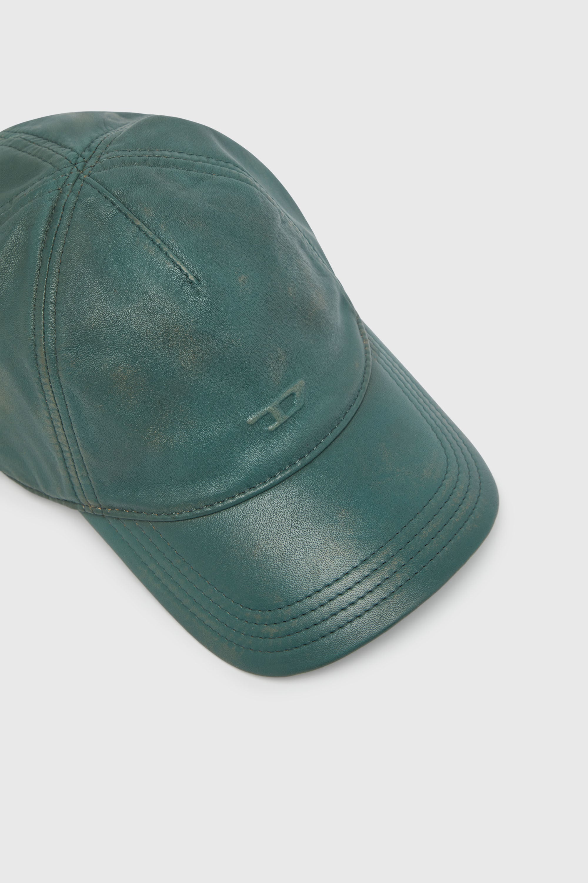 Diesel - C-ASPO, Casquette de baseball en cuir trait&eacute; Homme in ToBeDefined - 3
