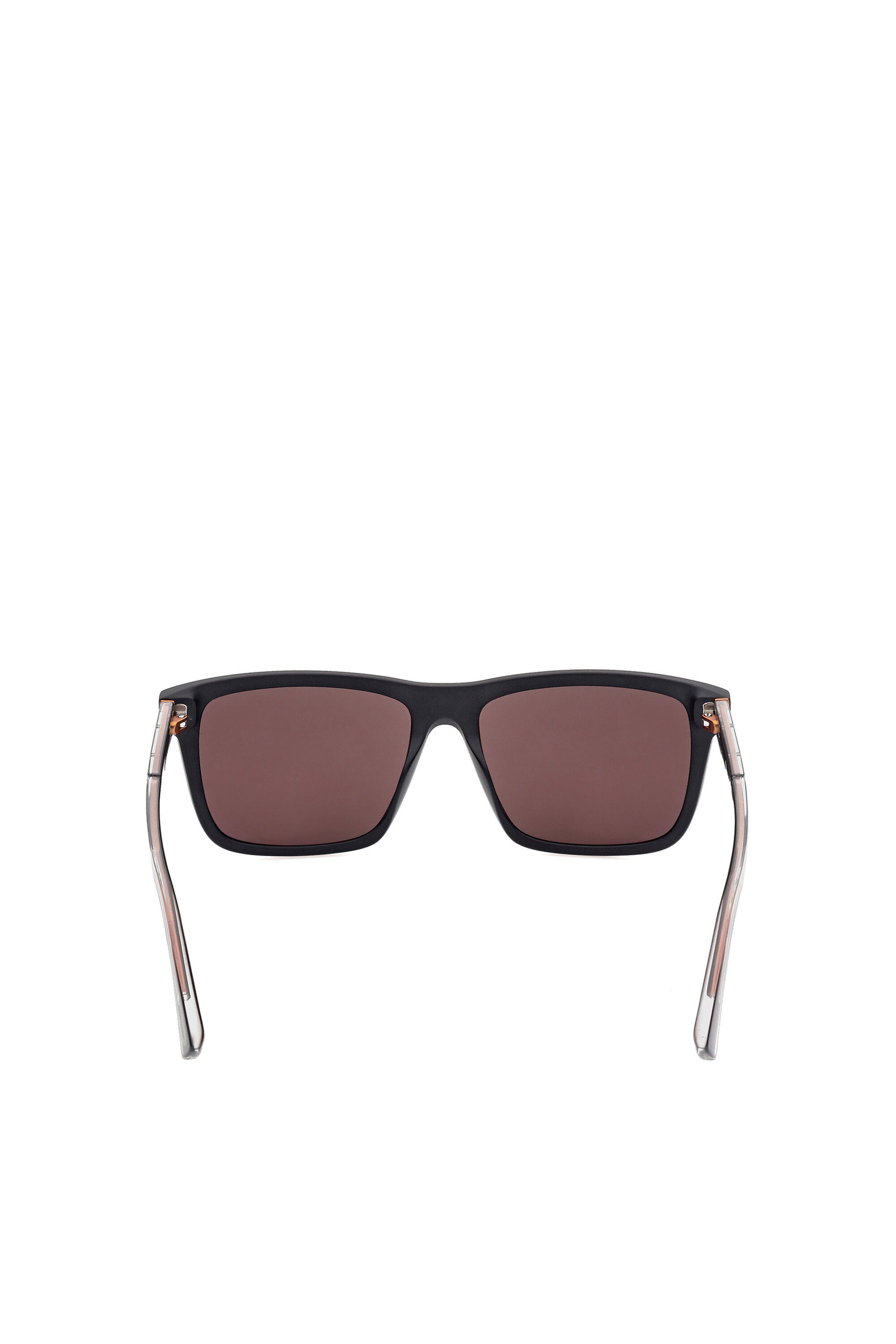 Diesel - DL0349, Man's Easy to wear sunglasses with crystal injected temples in Black/Red - 4