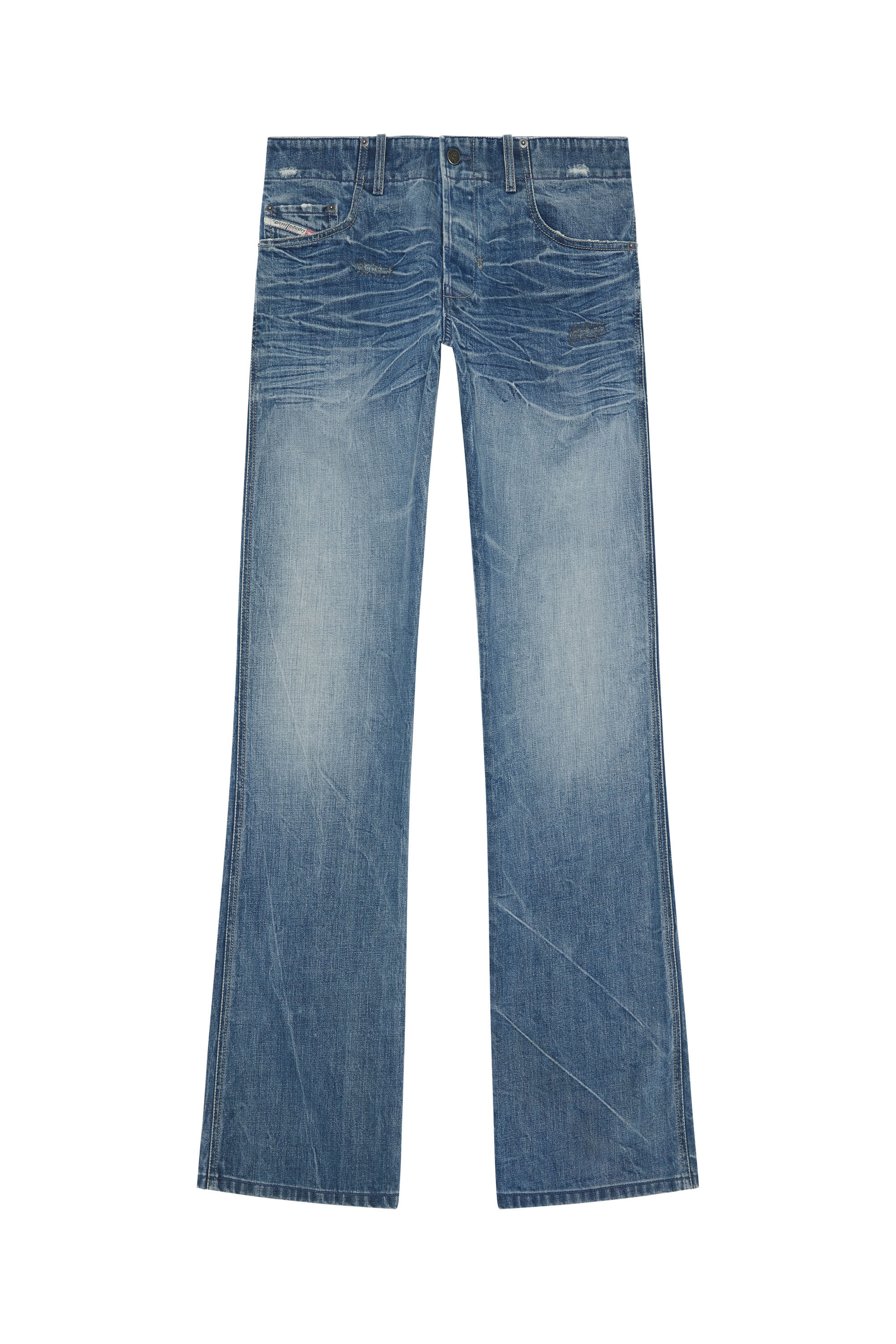 Diesel - Bootcut Jeans D-Backler 09I01, Man's Bootcut Jeans - D-Backler in Medium blue - 5
