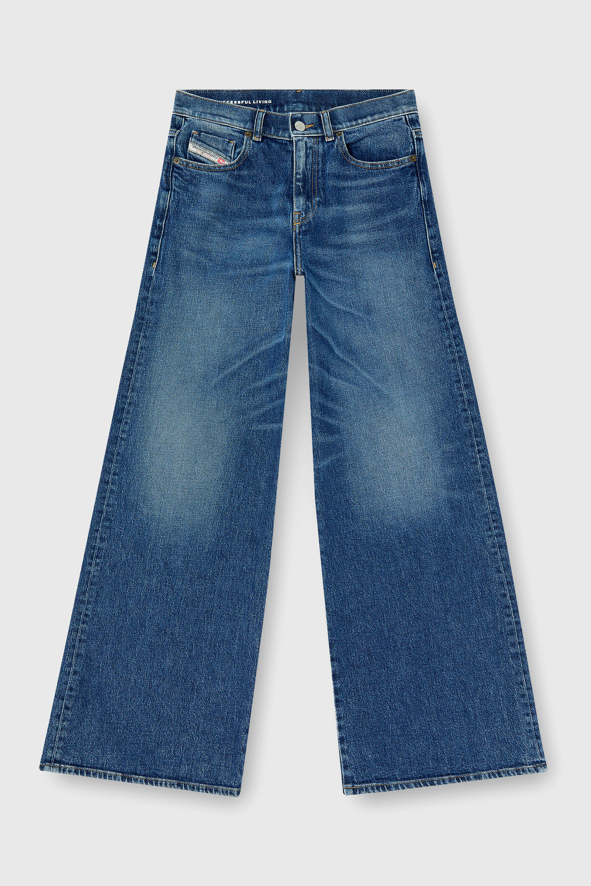 Women's Flare Jeans | Regular Waist 1978 D-Akemi | Medium blue