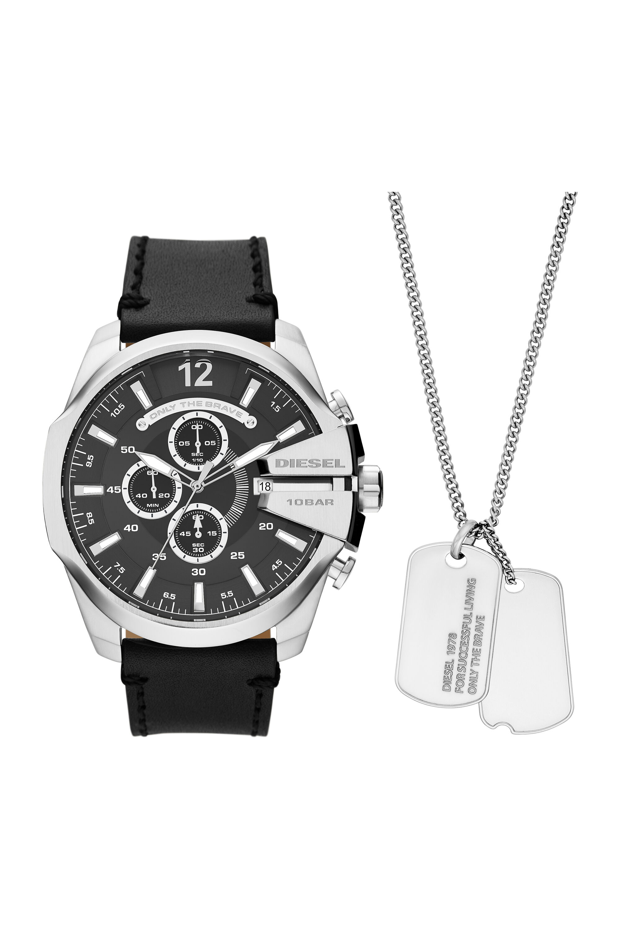DZ4559 Man: Mega Chief watch and necklace set | Diesel