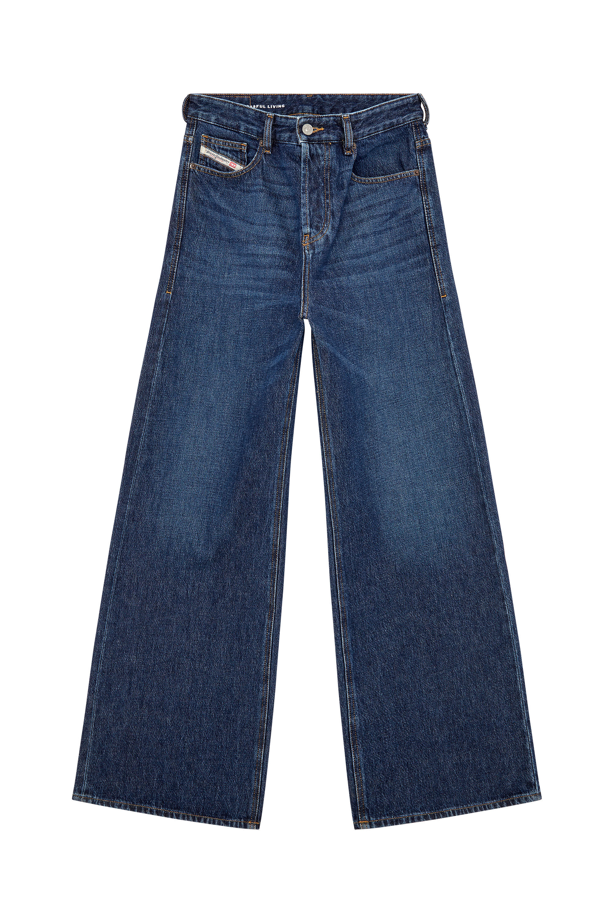 Diesel - Female's Relaxed Jeans 1996 D-Sire 09C03, Dark Blue - 2
