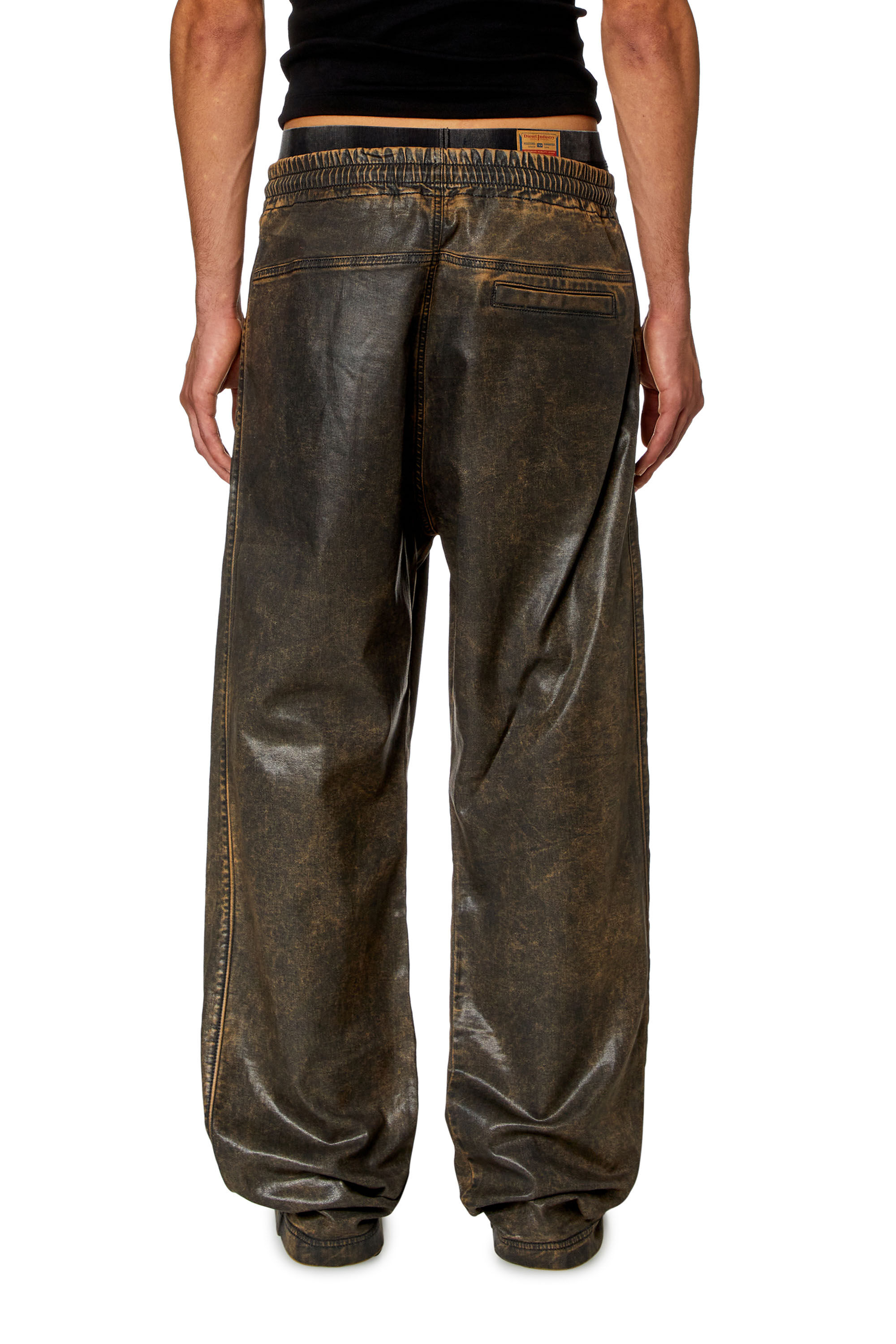 Diesel - Unisex's Relaxed D-Martyans Track Denim 068KR, Black/Brown - 4