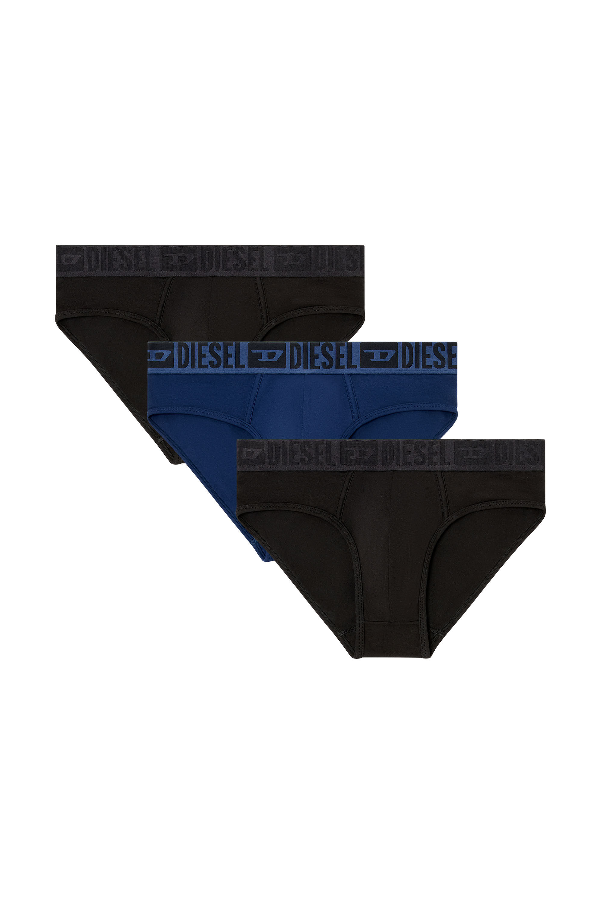 Diesel - UMBR-ANDRETHREEPACK, Pack de 3 calzoncillos en algod&oacute;n stretch Hombre in Multicolor - 2