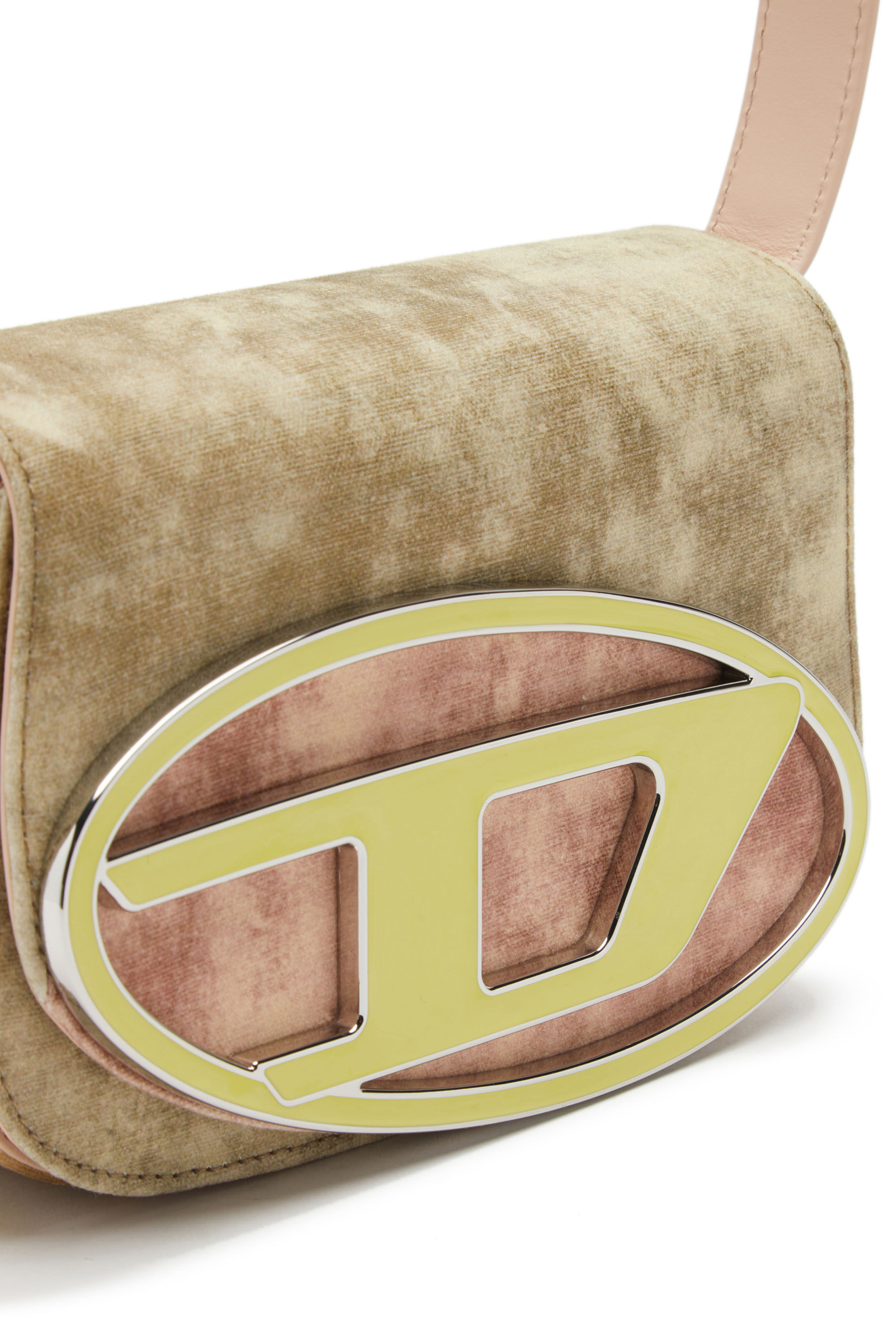 Diesel - 1DR, Female's 1DR - Iconic shoulder bag in waxed canvas in Yellow - 5